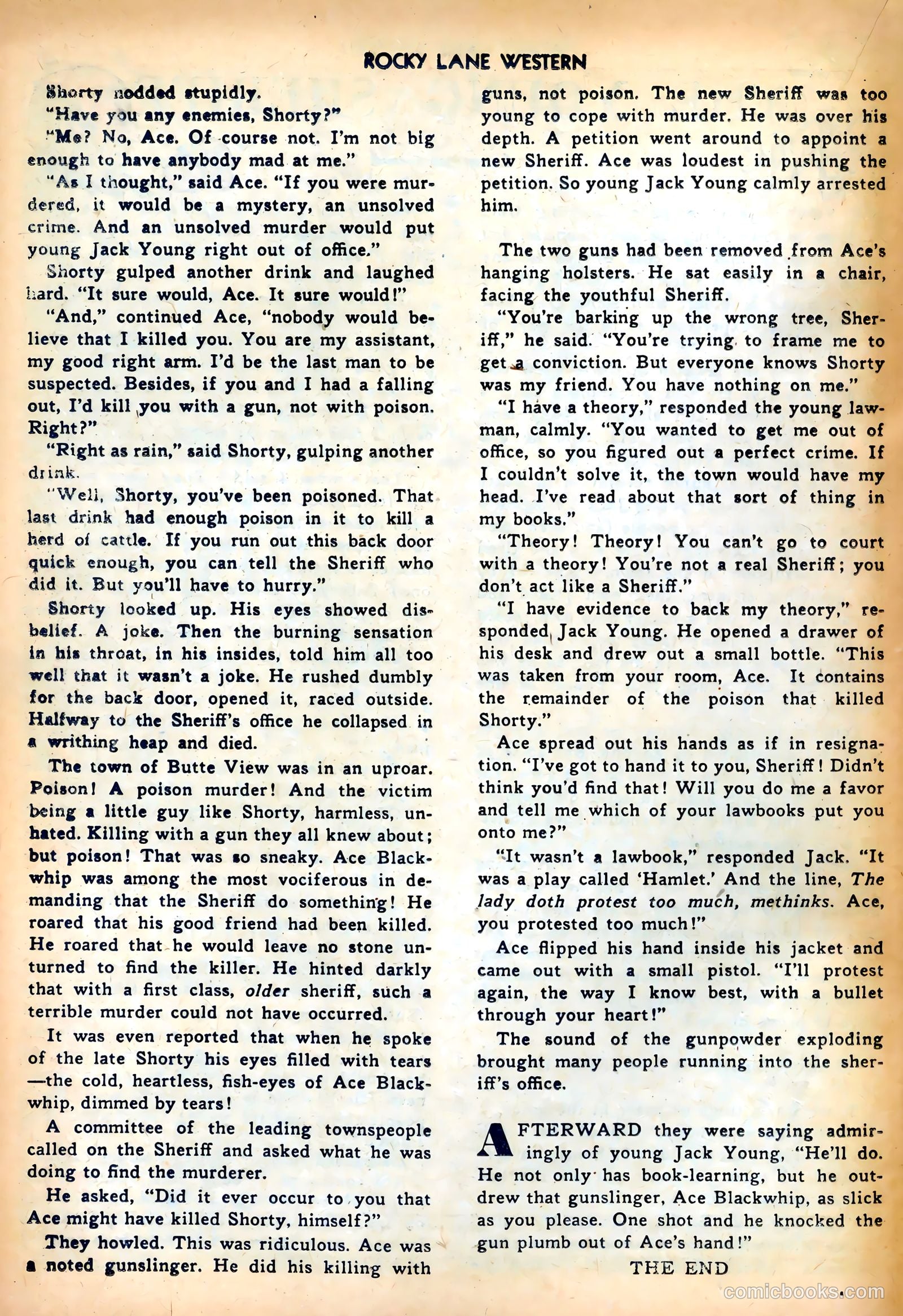 Rocky Lane Western #27 (1951) — page 22 of 36
