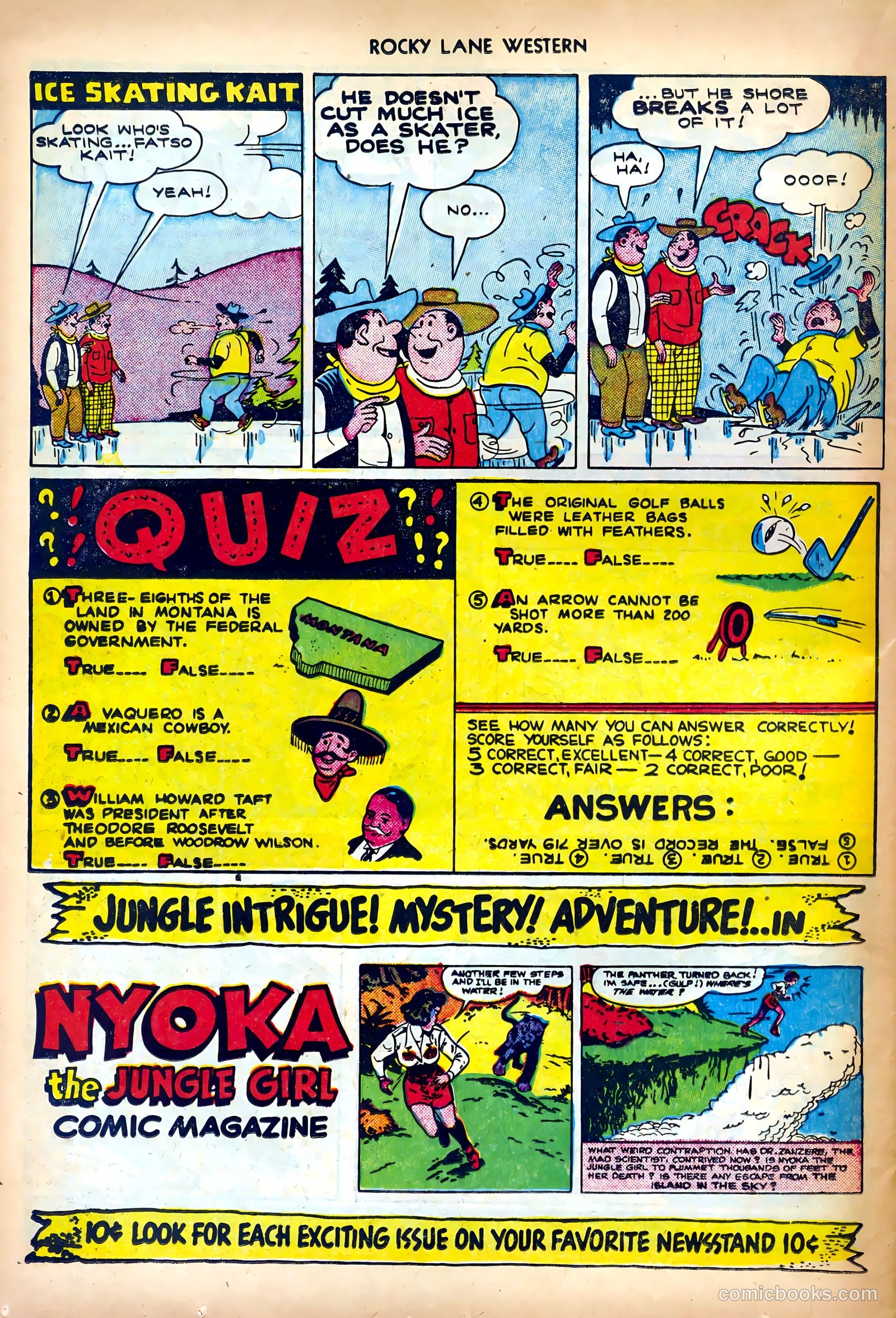 Rocky Lane Western #27 (1951) — page 26 of 36