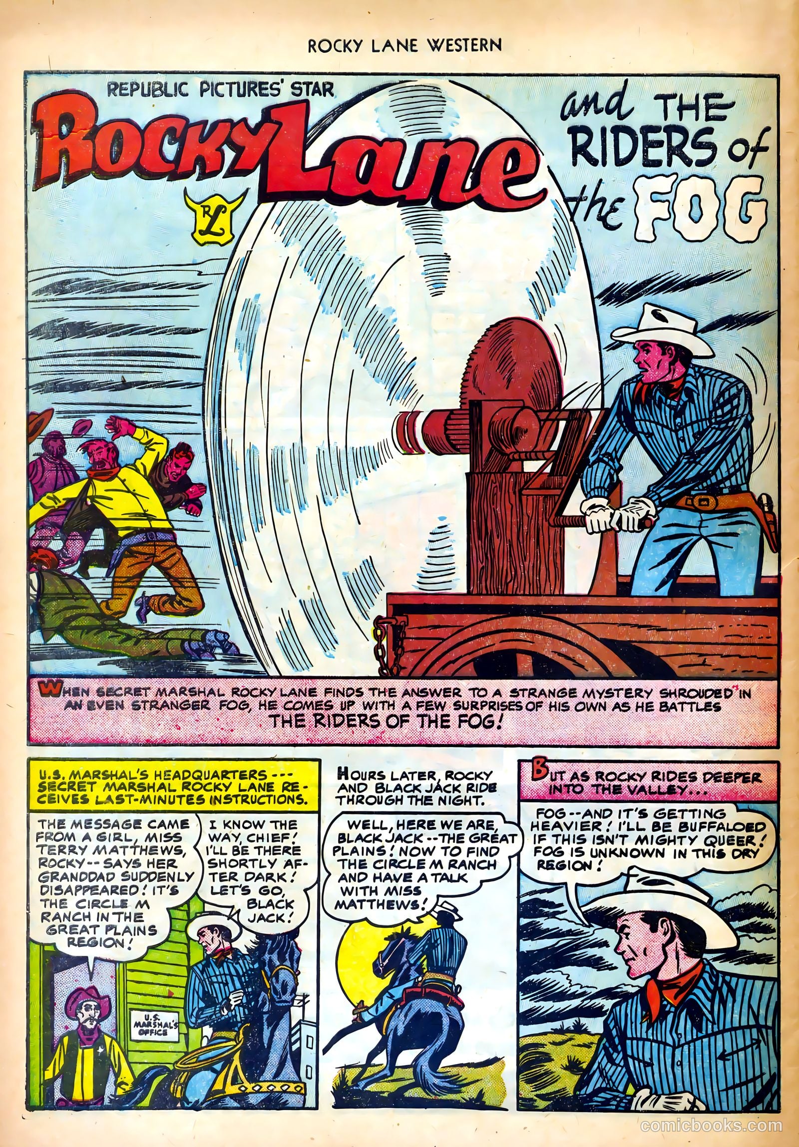 Rocky Lane Western #27 (1951) — page 28 of 36