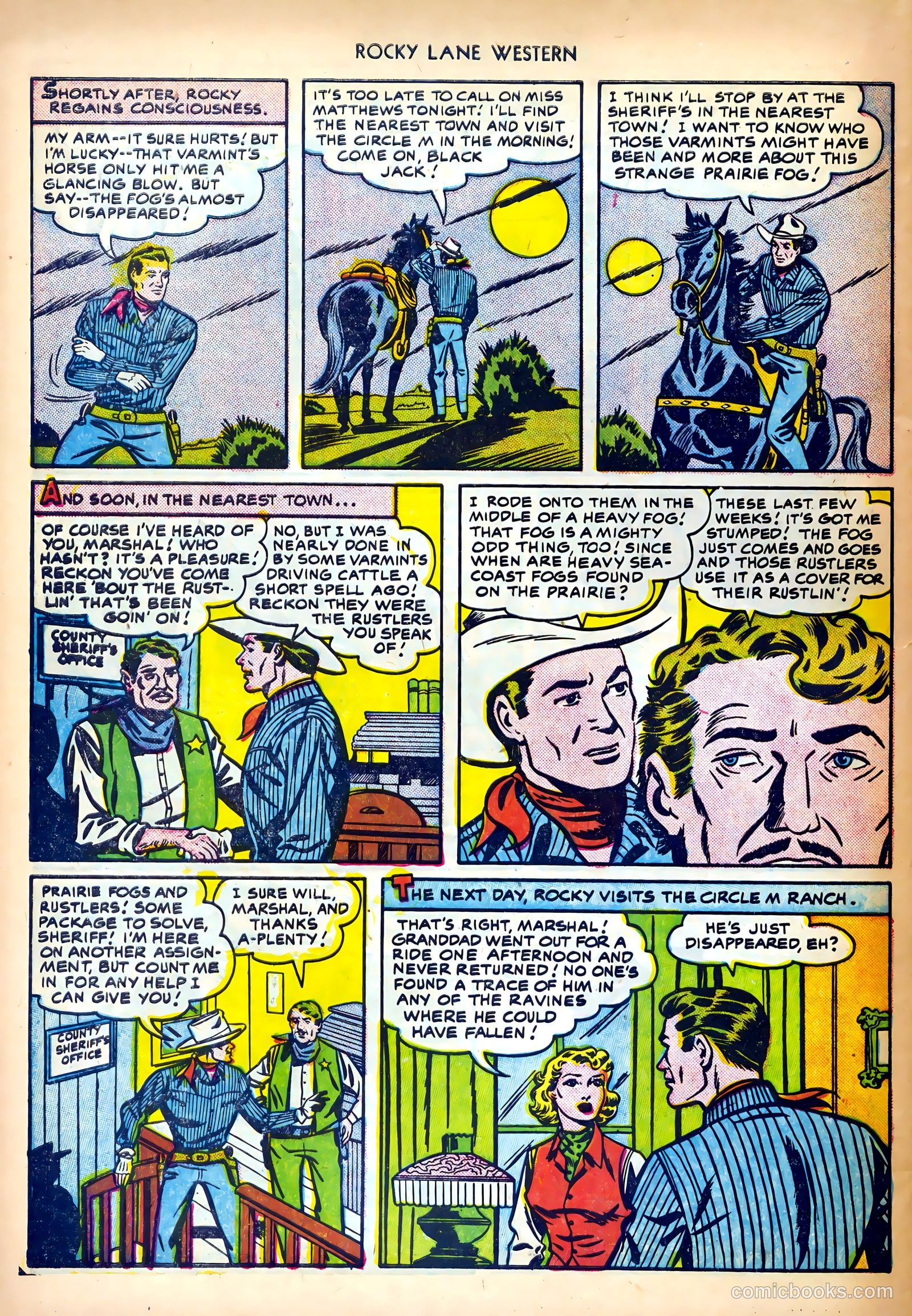 Rocky Lane Western #27 (1951) — page 30 of 36