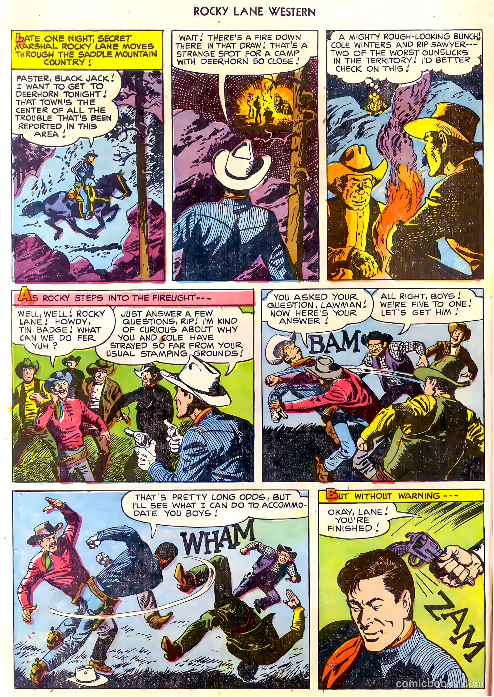 Rocky Lane Western #30 (1951) — page 4 of 36