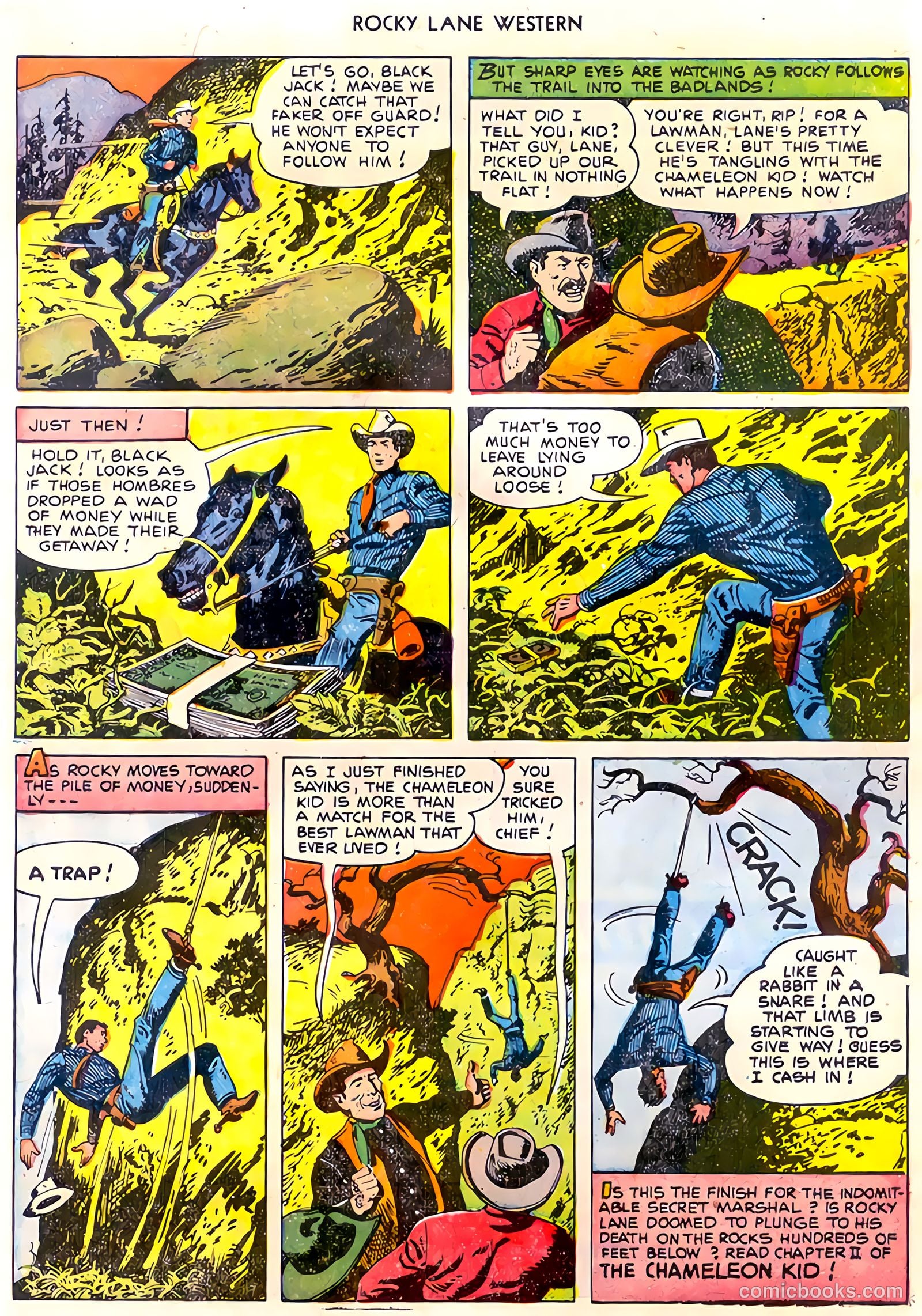 Rocky Lane Western #30 (1951) — page 9 of 36