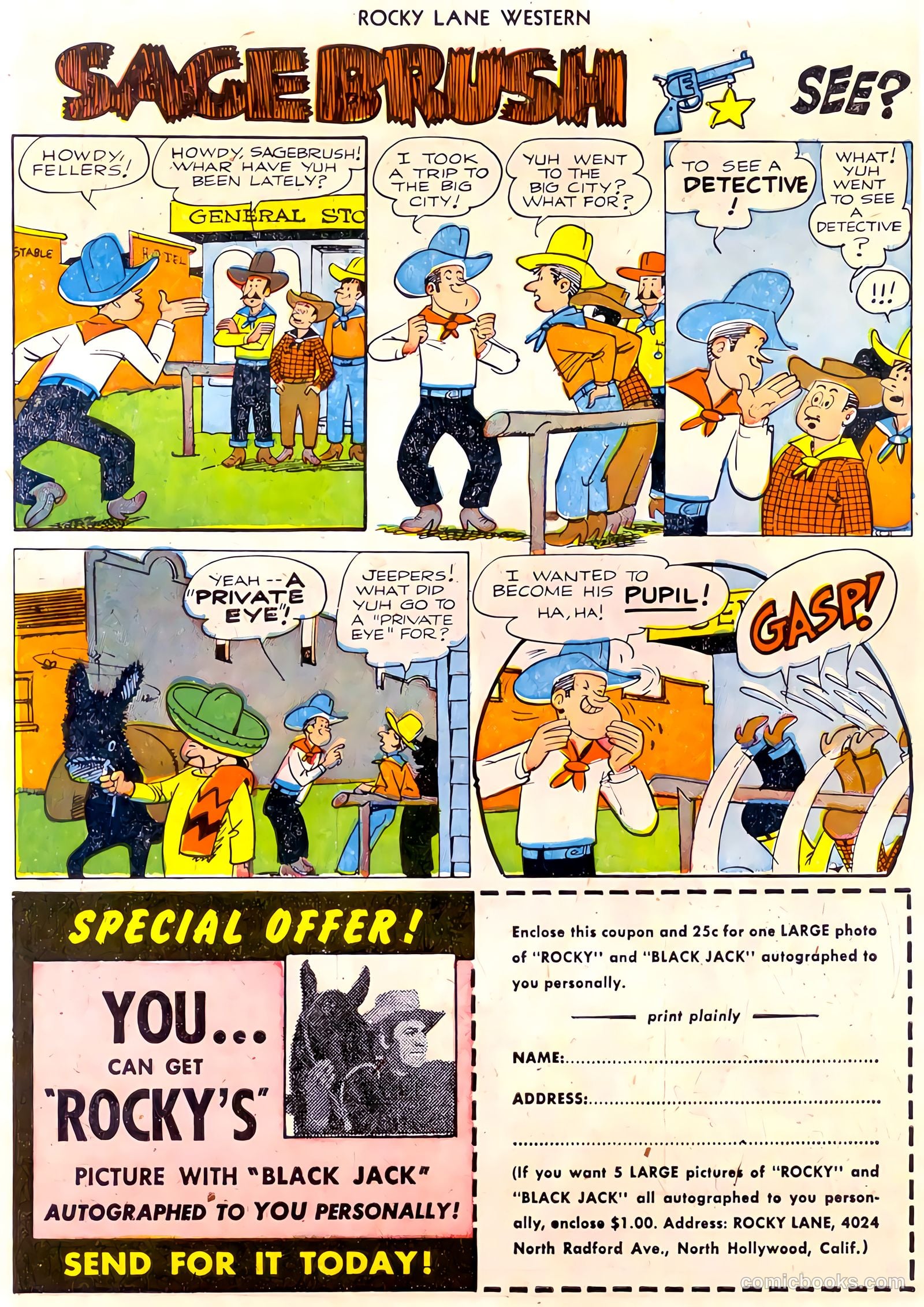 Rocky Lane Western #30 (1951) — page 10 of 36