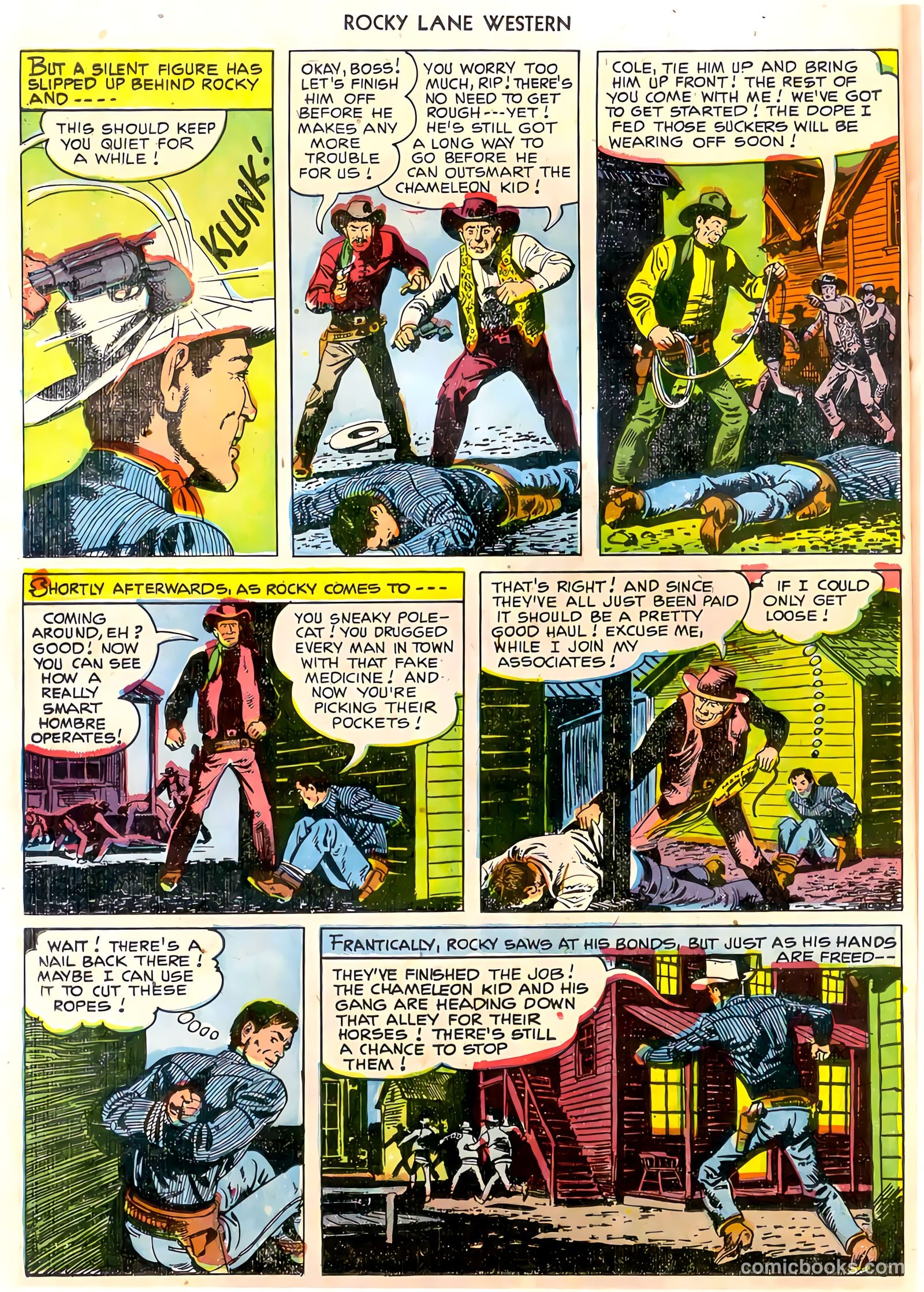 Rocky Lane Western #30 (1951) — page 20 of 36