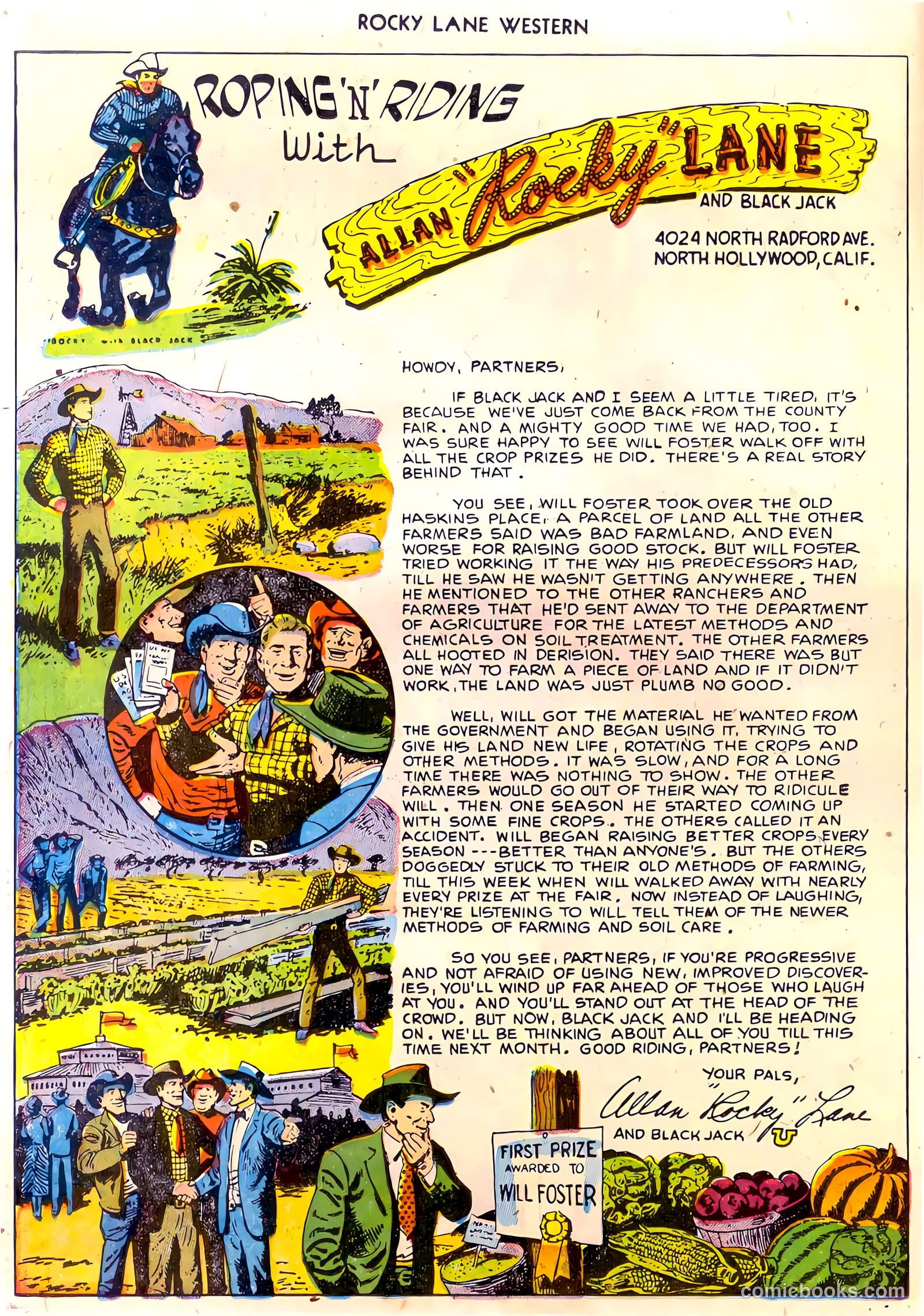 Rocky Lane Western #30 (1951) — page 22 of 36
