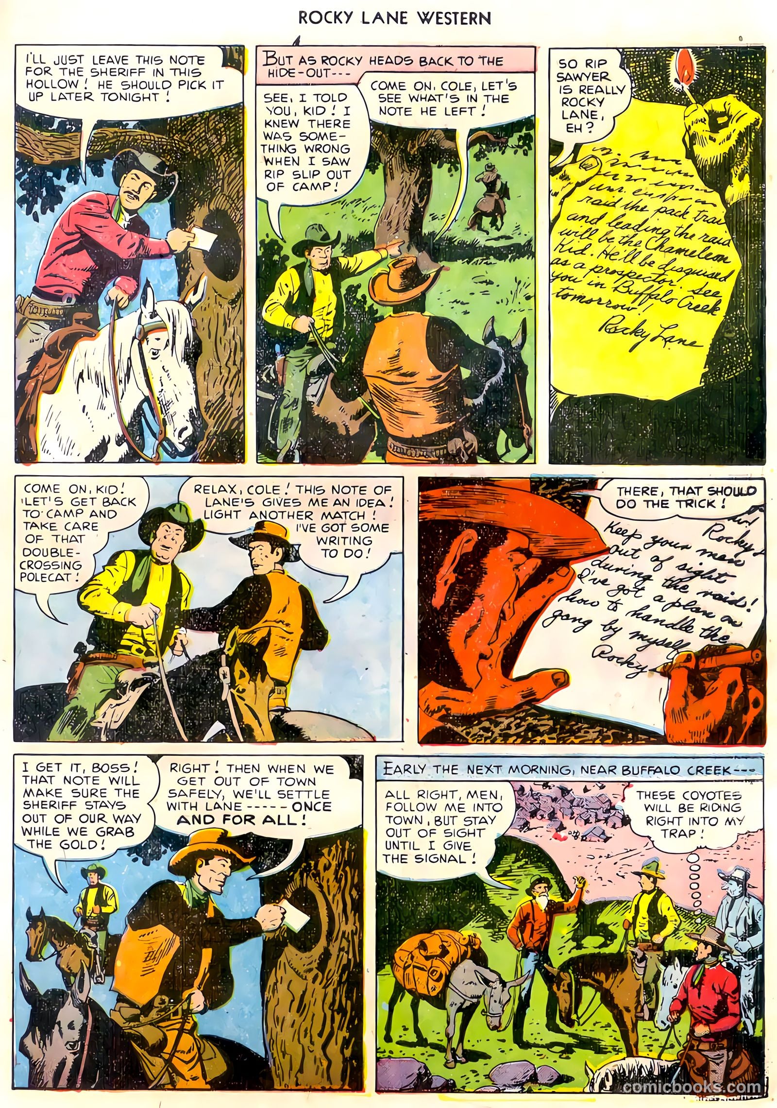 Rocky Lane Western #30 (1951) — page 29 of 36