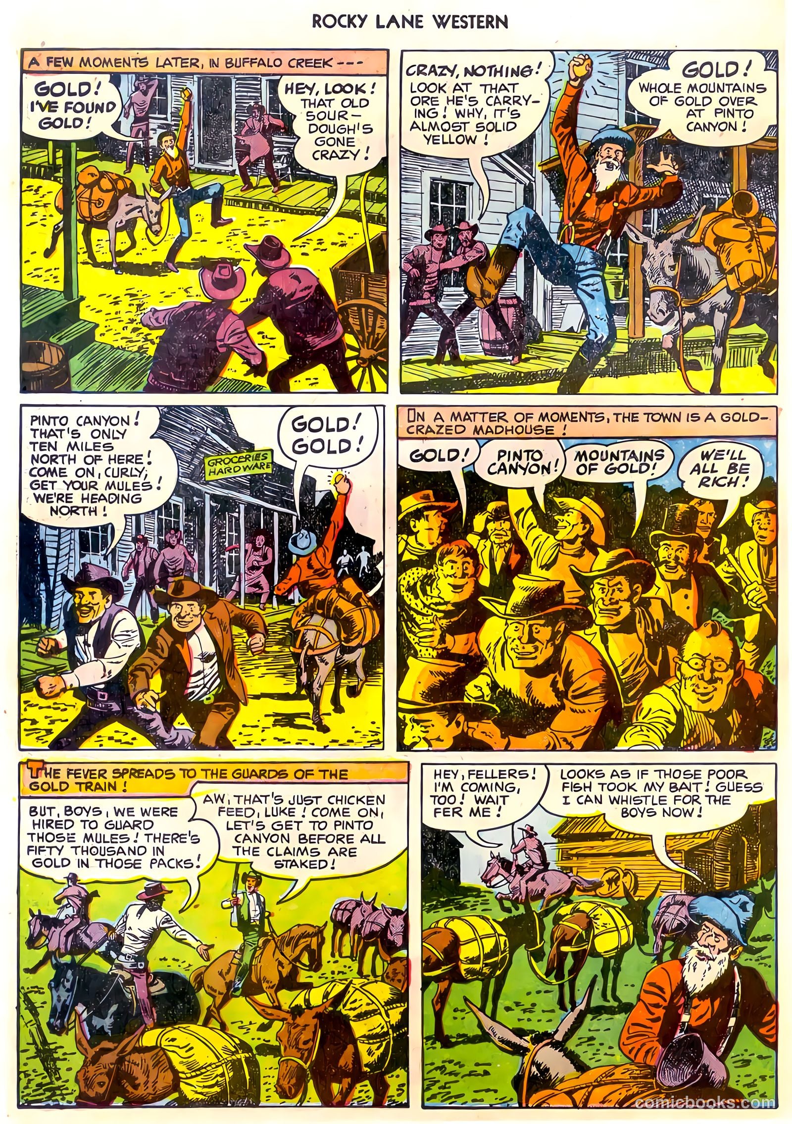 Rocky Lane Western #30 (1951) — page 30 of 36