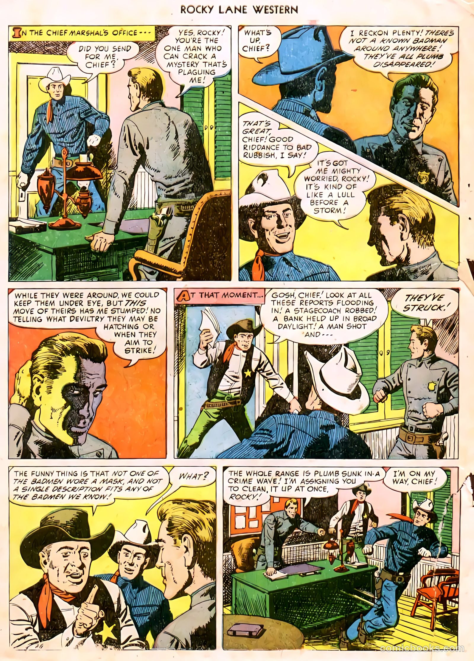 Rocky Lane Western #32 (1951) — page 3 of 33