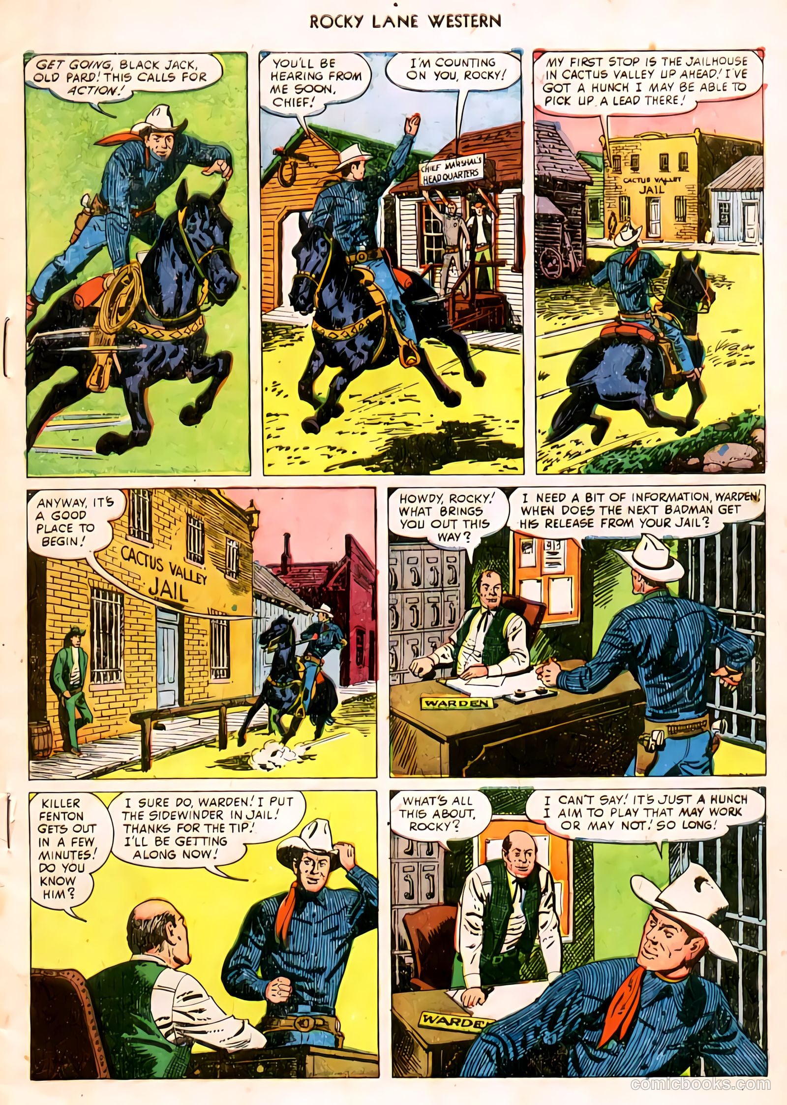 Rocky Lane Western #32 (1951) — page 4 of 33