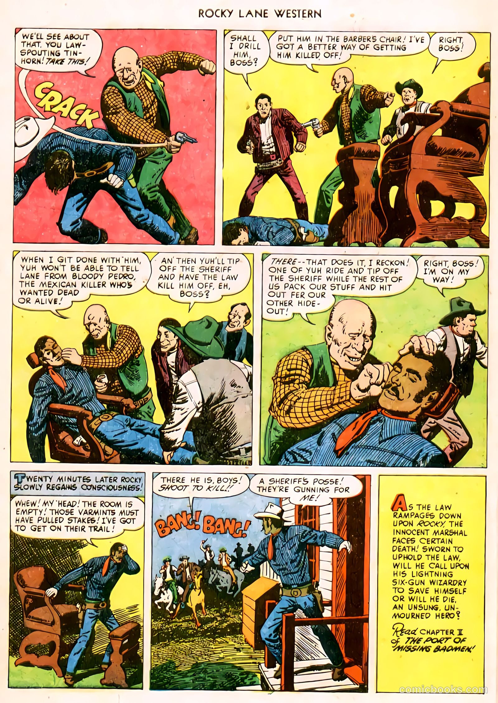 Rocky Lane Western #32 (1951) — page 7 of 33