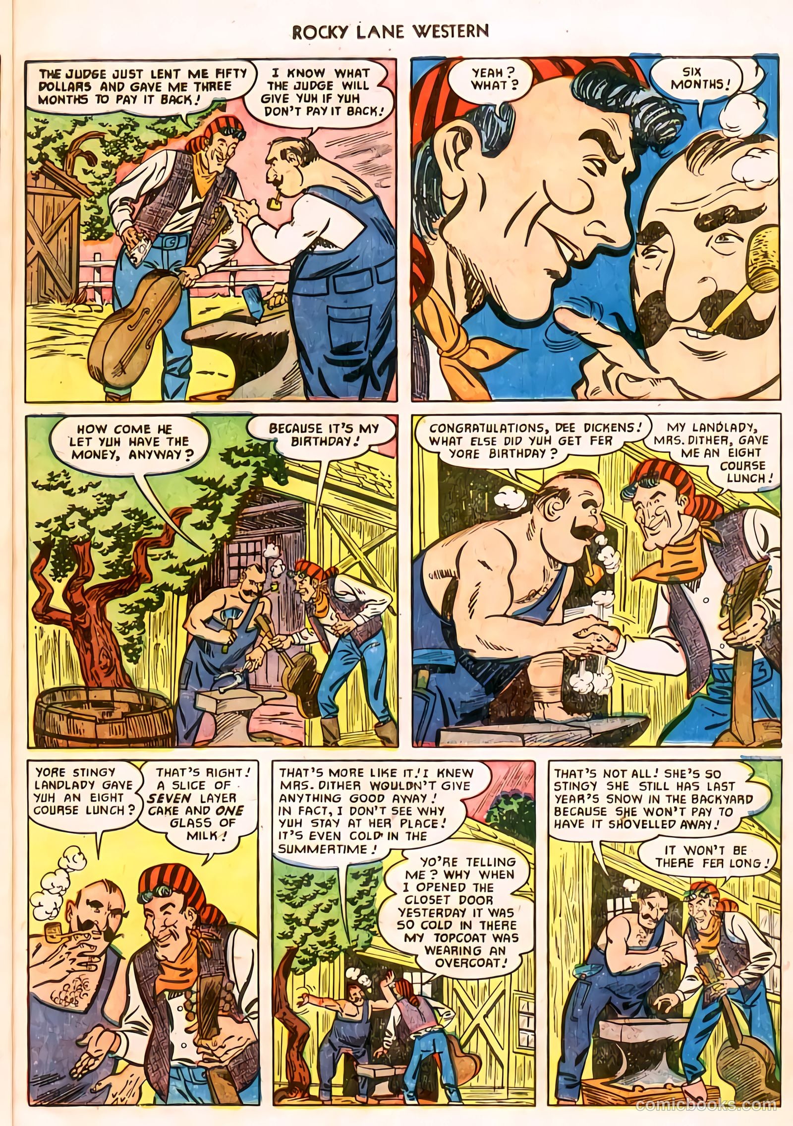 Rocky Lane Western #32 (1951) — page 10 of 33