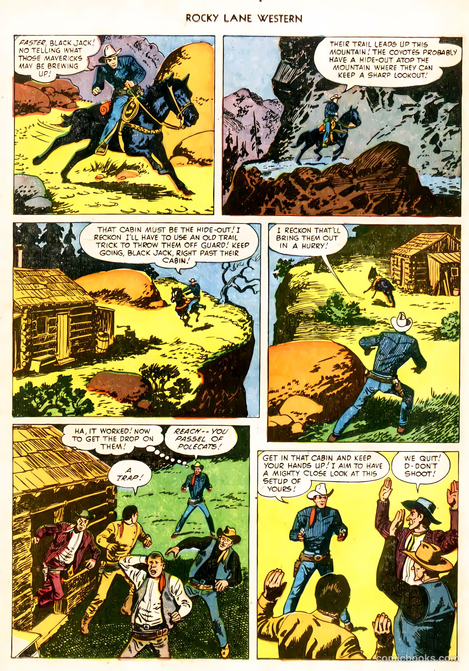 Rocky Lane Western #32 (1951) — page 15 of 33