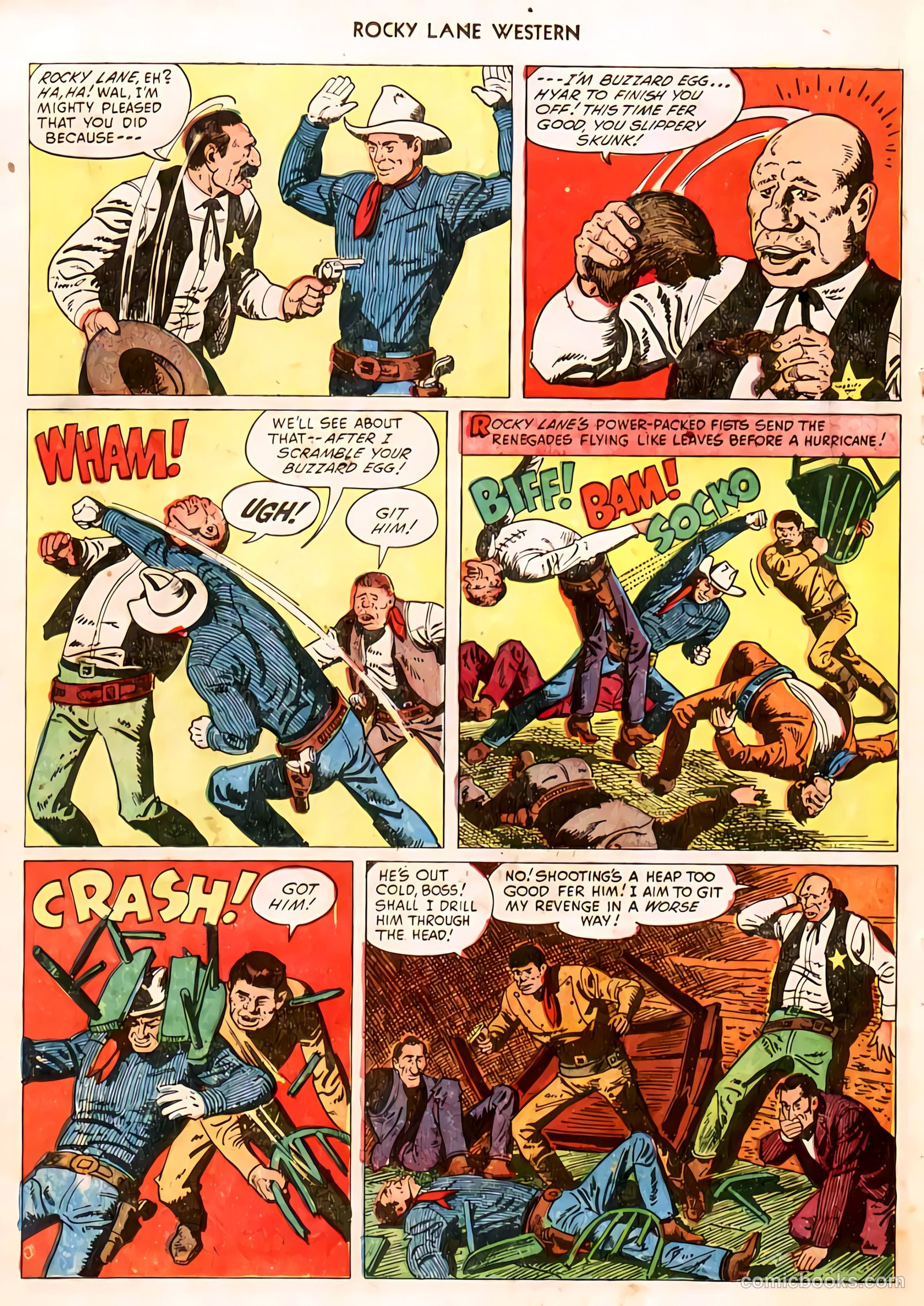 Rocky Lane Western #32 (1951) — page 17 of 33
