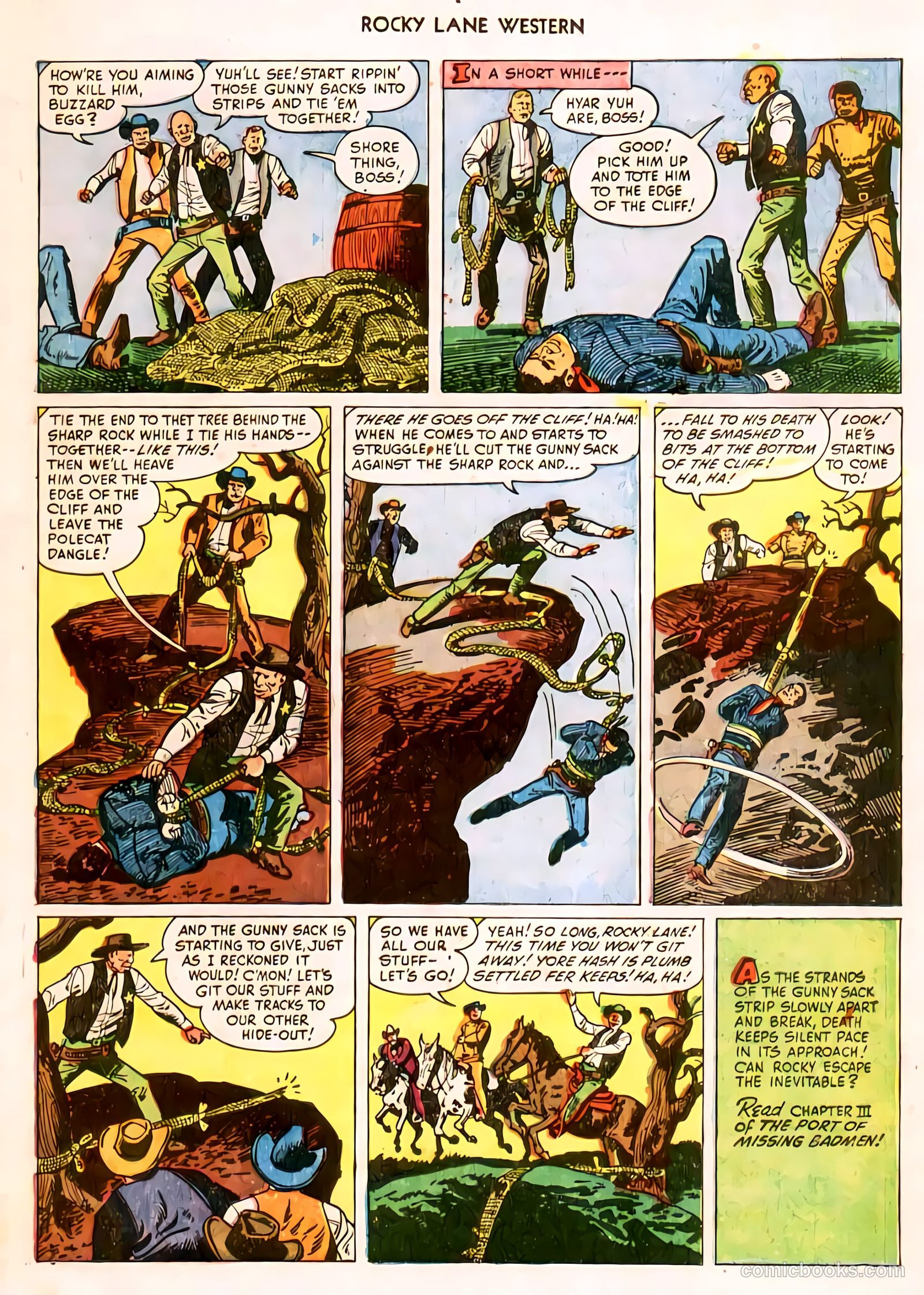 Rocky Lane Western #32 (1951) — page 18 of 33