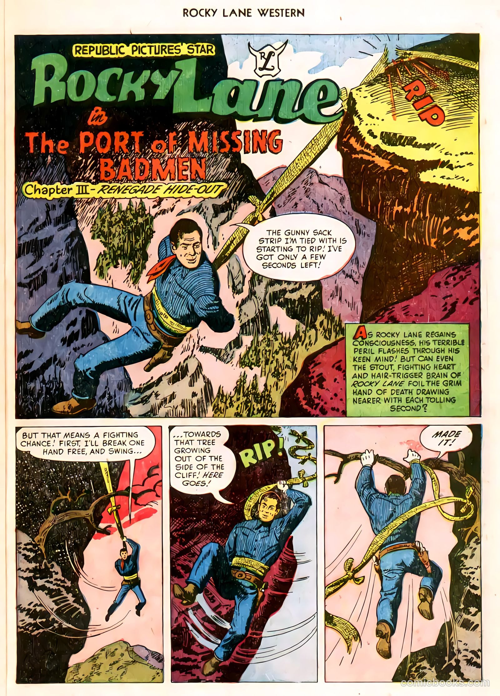 Rocky Lane Western #32 (1951) — page 22 of 33