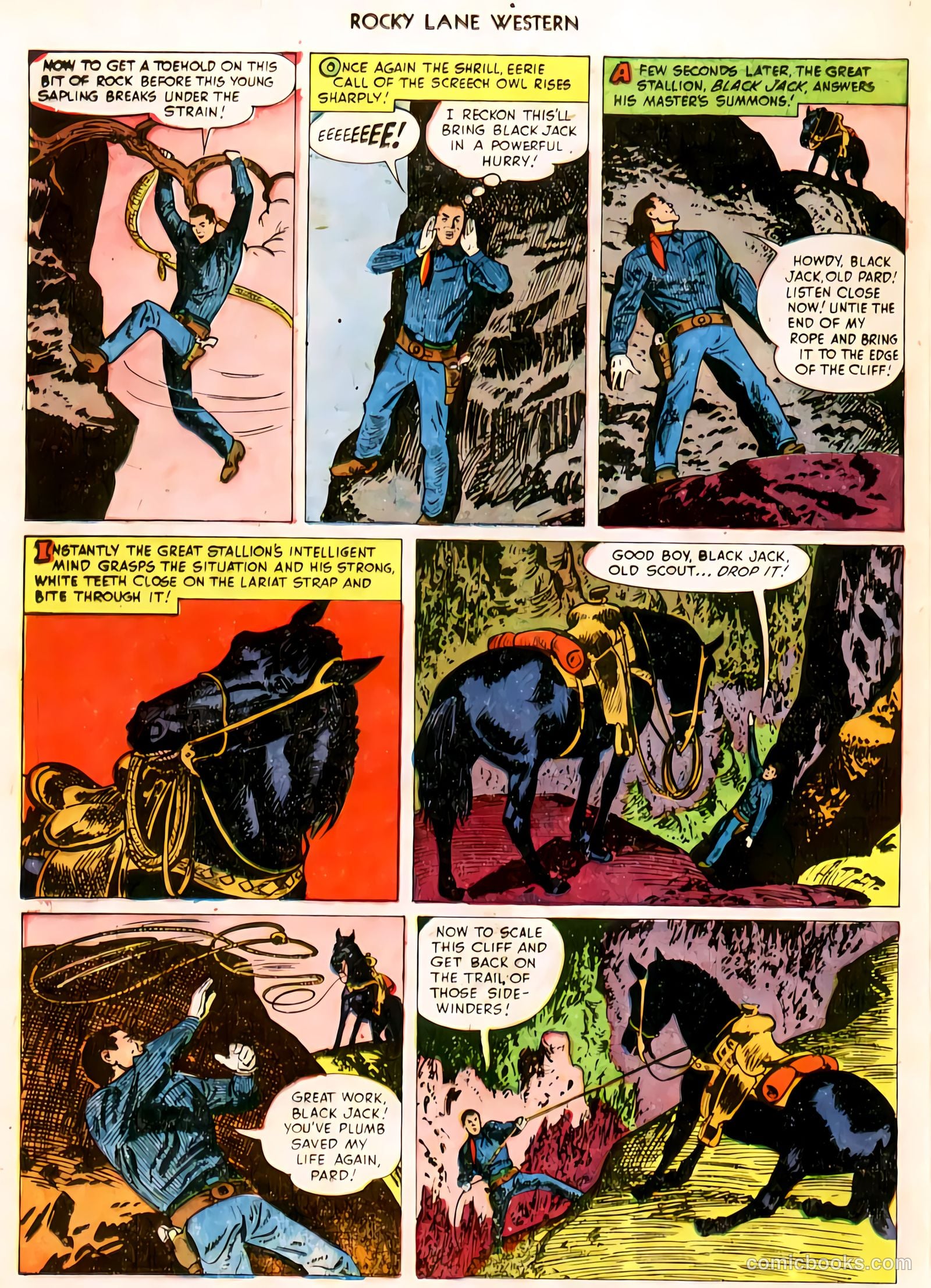Rocky Lane Western #32 (1951) — page 23 of 33