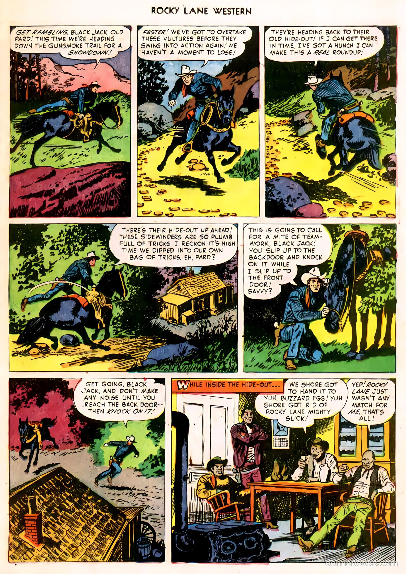Rocky Lane Western #32 (1951) — page 24 of 33