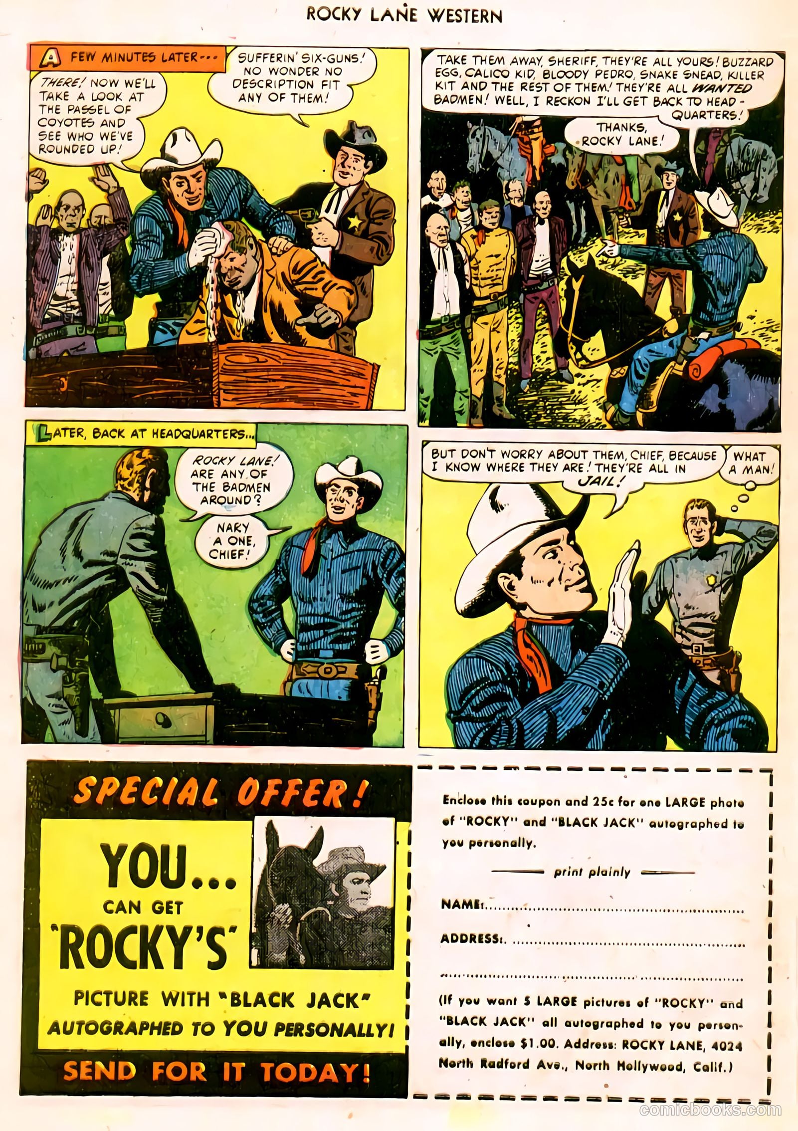 Rocky Lane Western #32 (1951) — page 27 of 33