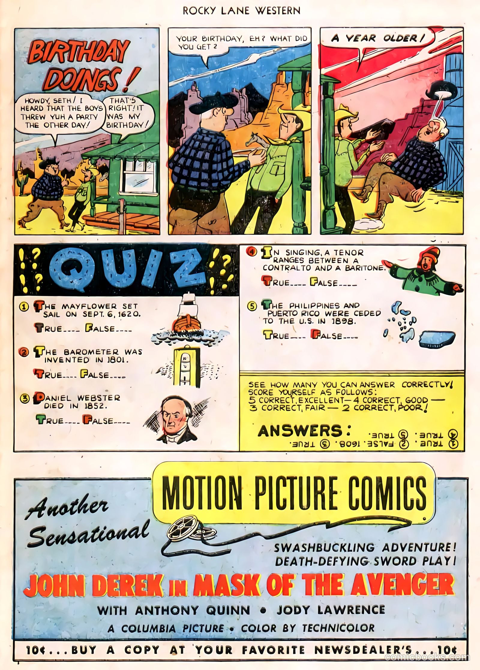Rocky Lane Western #32 (1951) — page 28 of 33