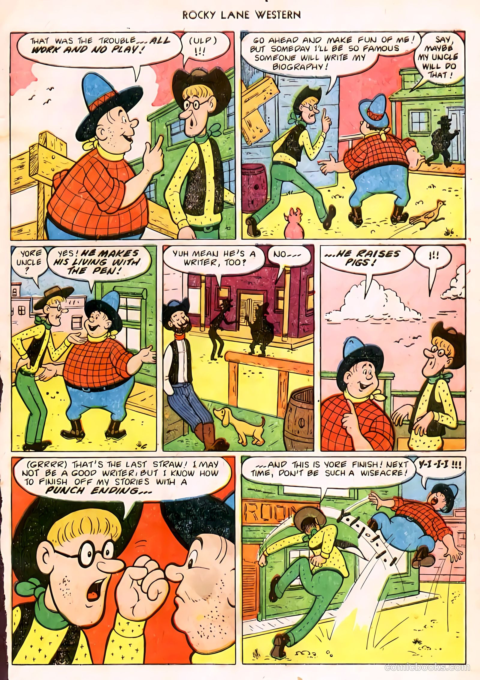 Rocky Lane Western #32 (1951) — page 32 of 33