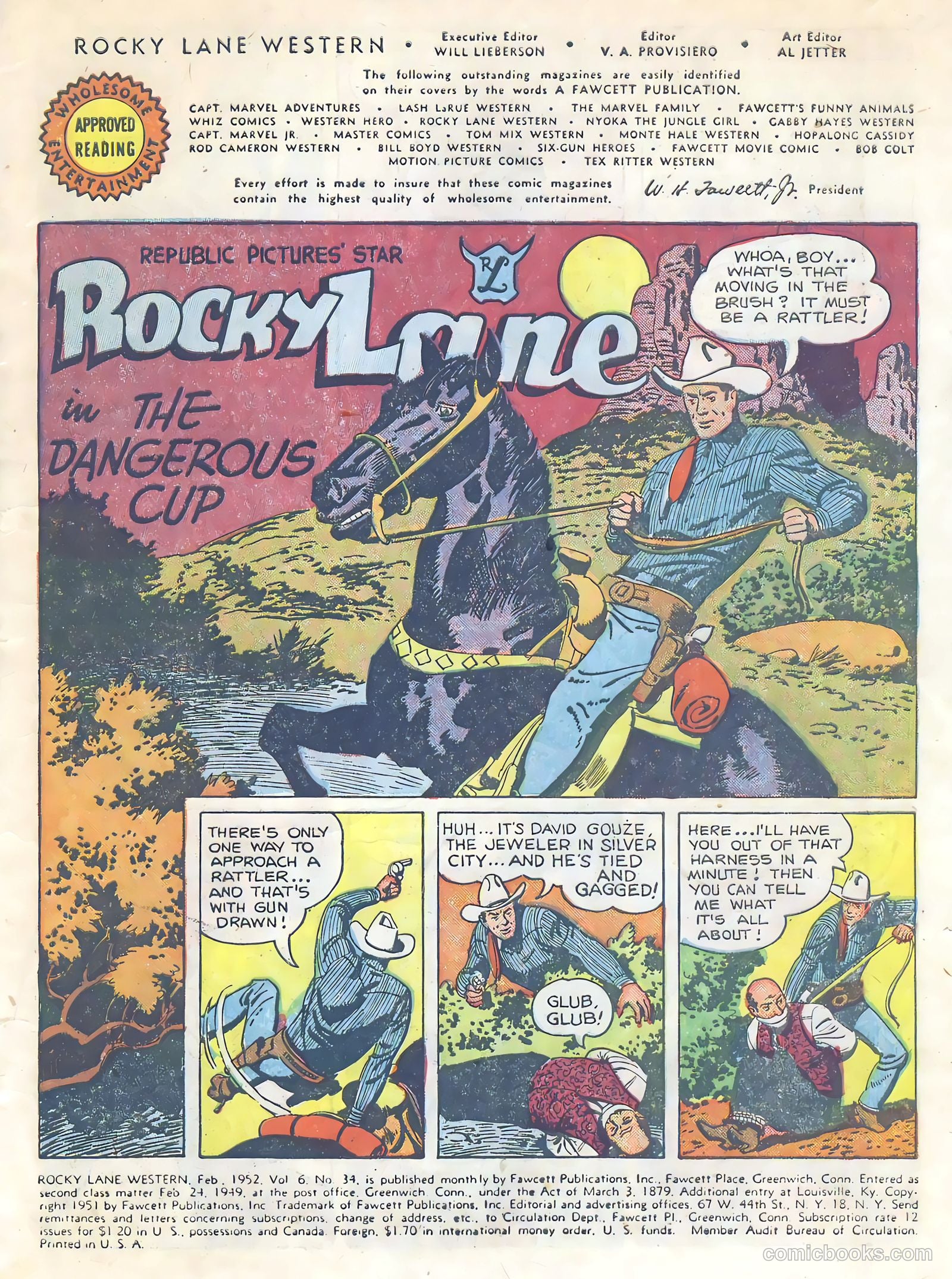 Rocky Lane Western #34 (1952) — page 2 of 33