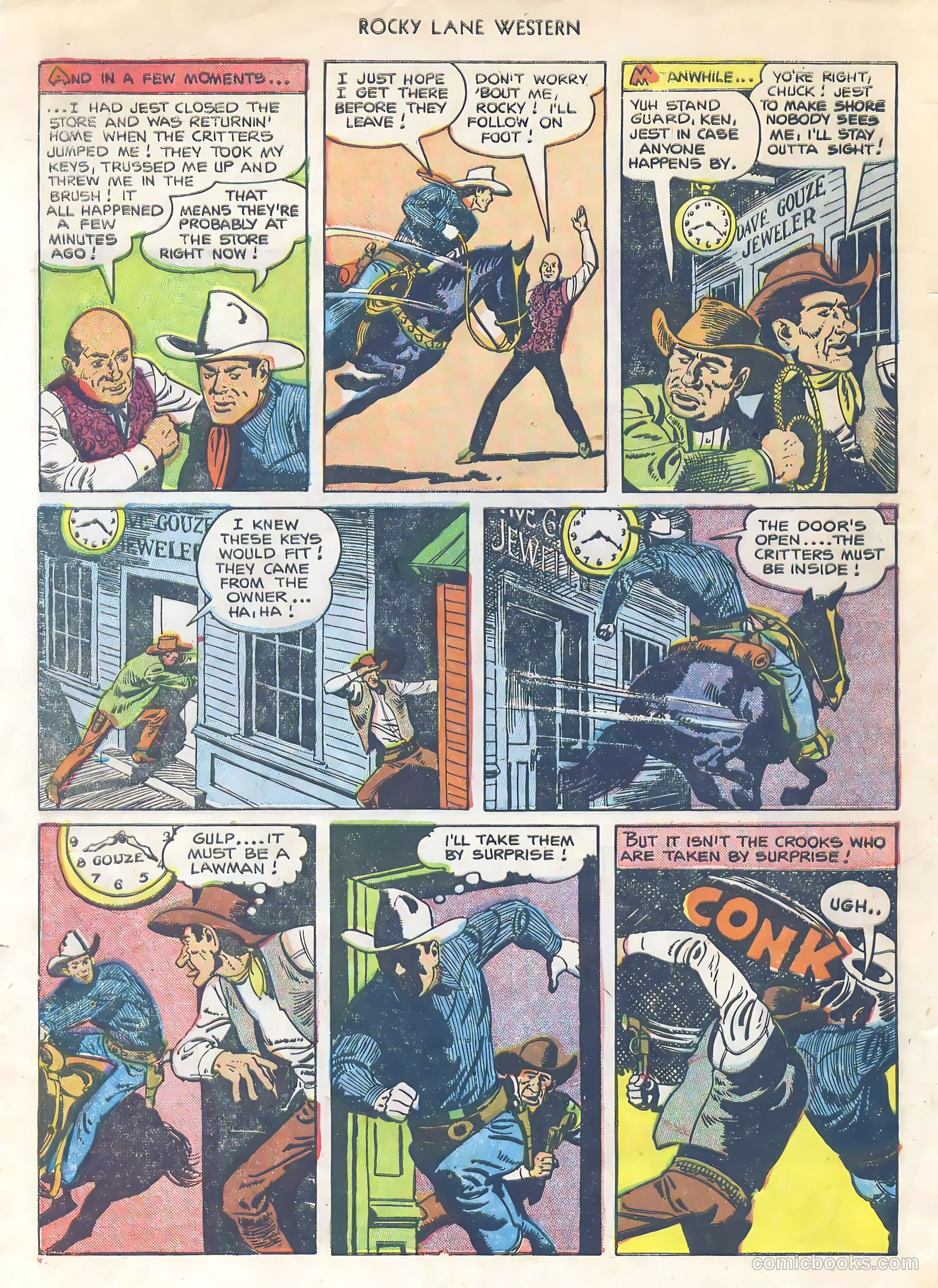 Rocky Lane Western #34 (1952) — page 3 of 33