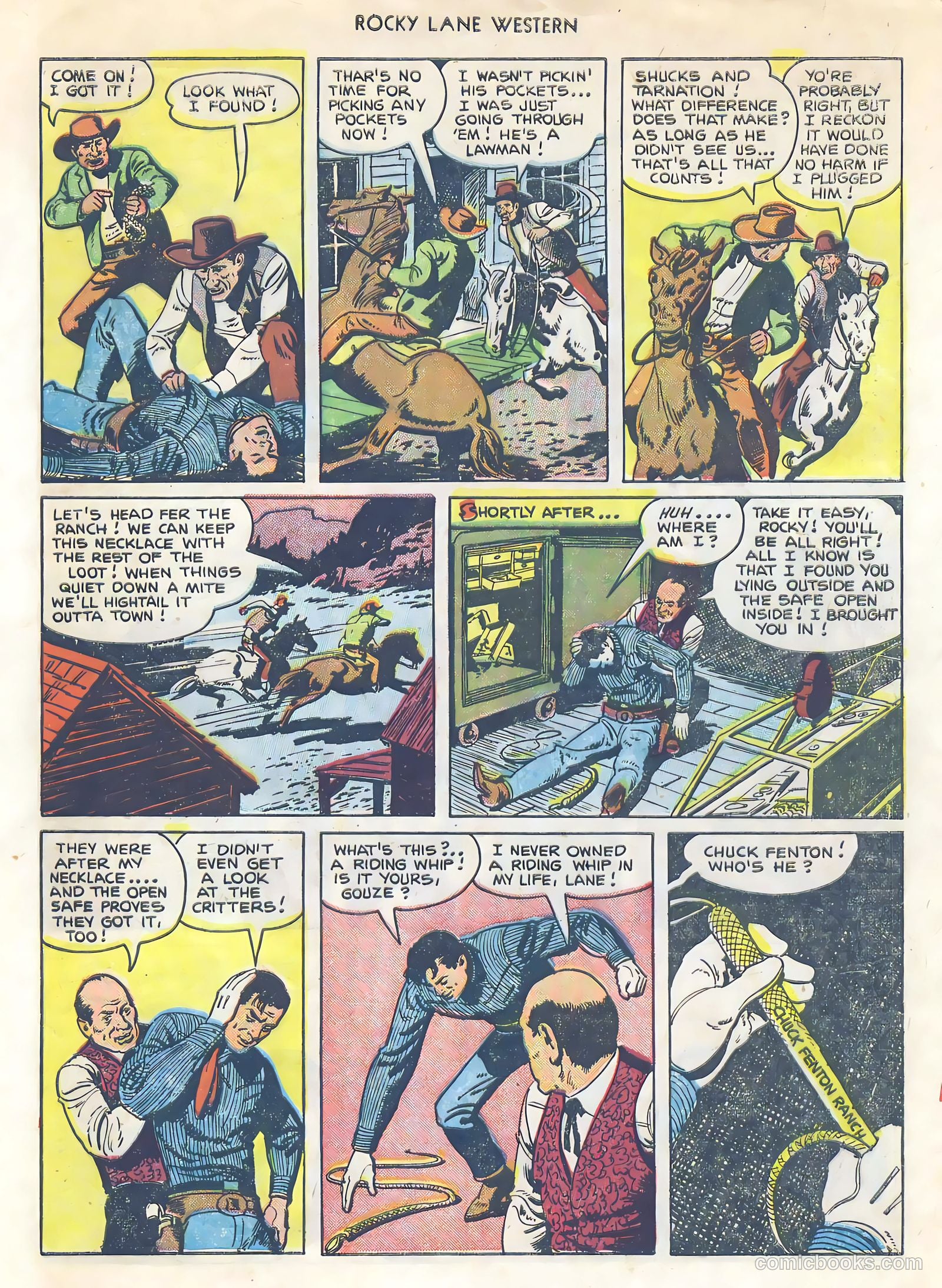 Rocky Lane Western #34 (1952) — page 4 of 33