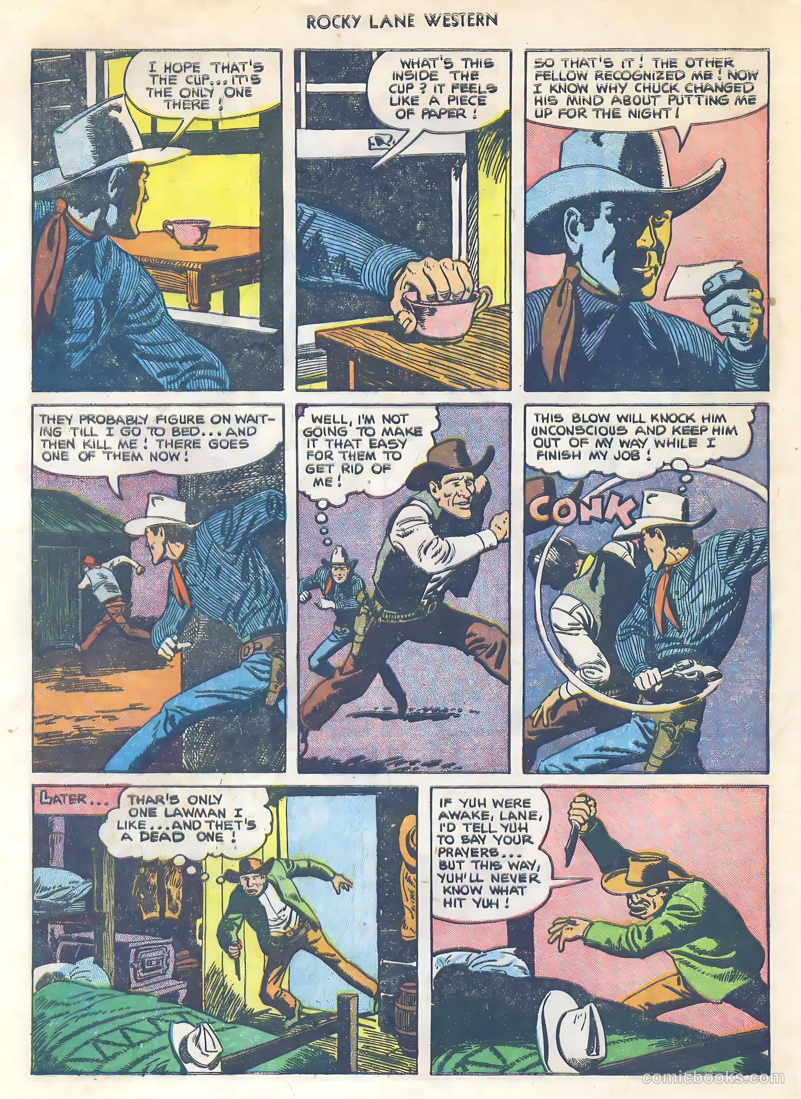 Rocky Lane Western #34 (1952) — page 7 of 33