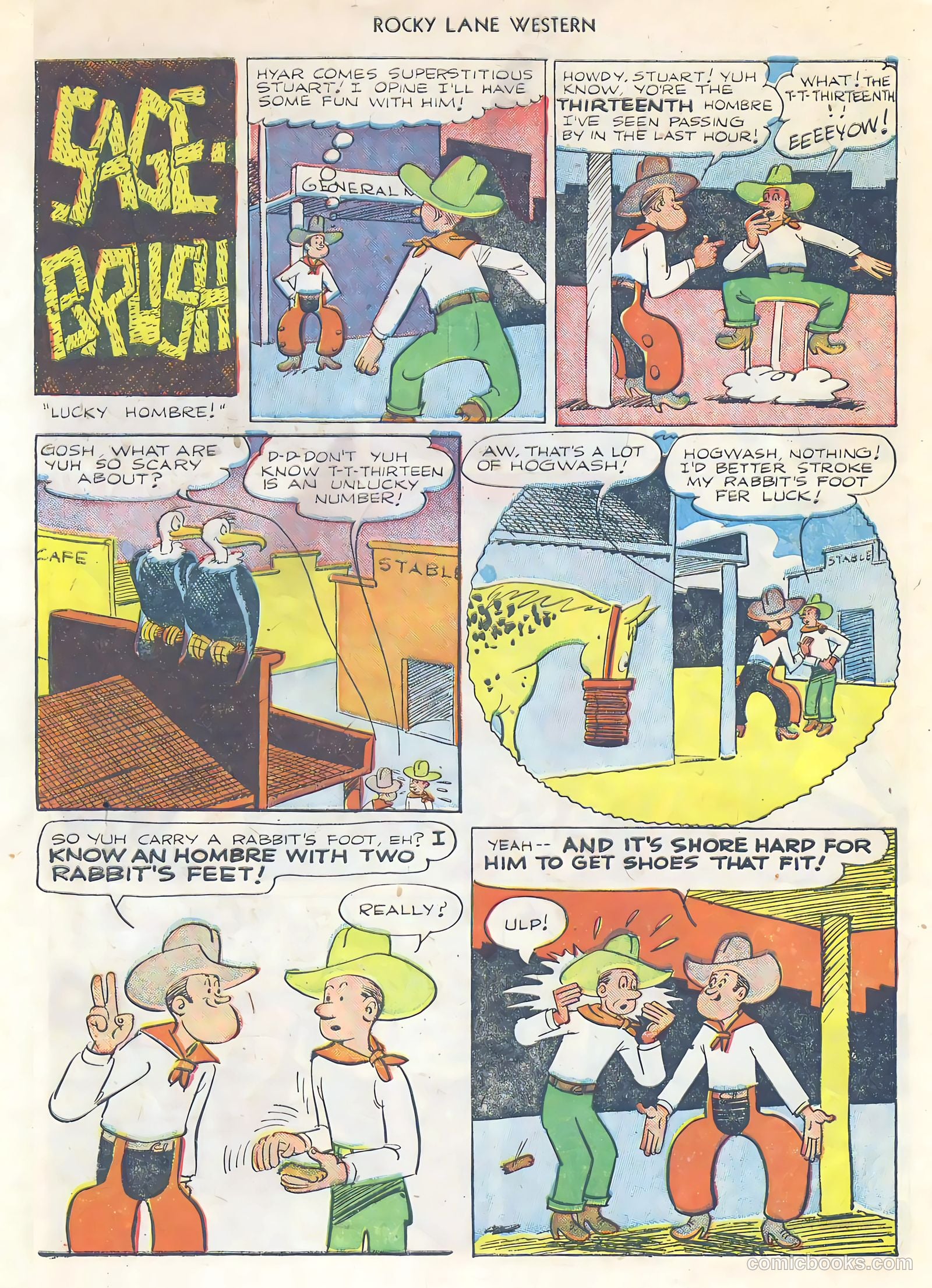 Rocky Lane Western #34 (1952) — page 9 of 33