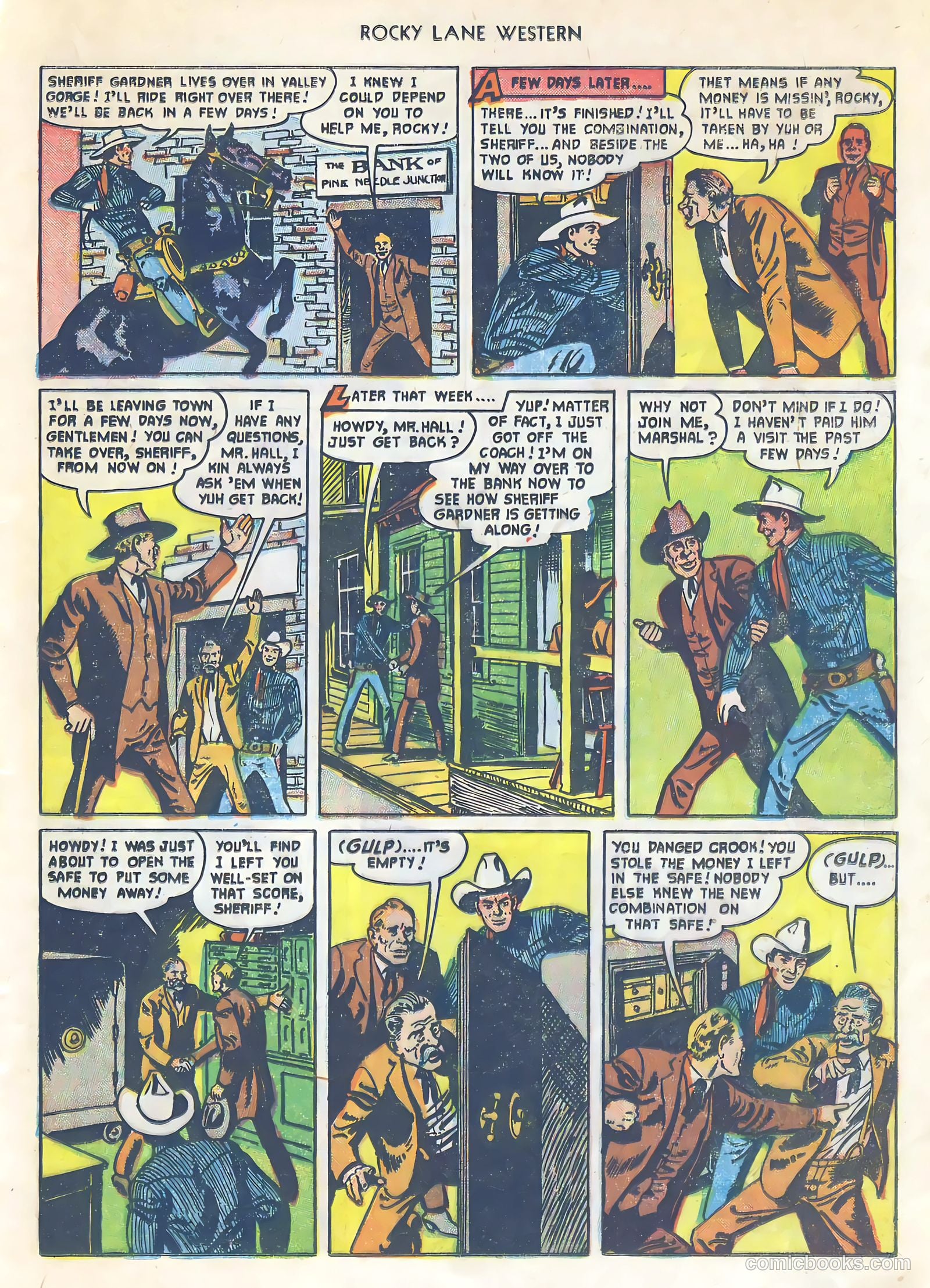 Rocky Lane Western #34 (1952) — page 16 of 33