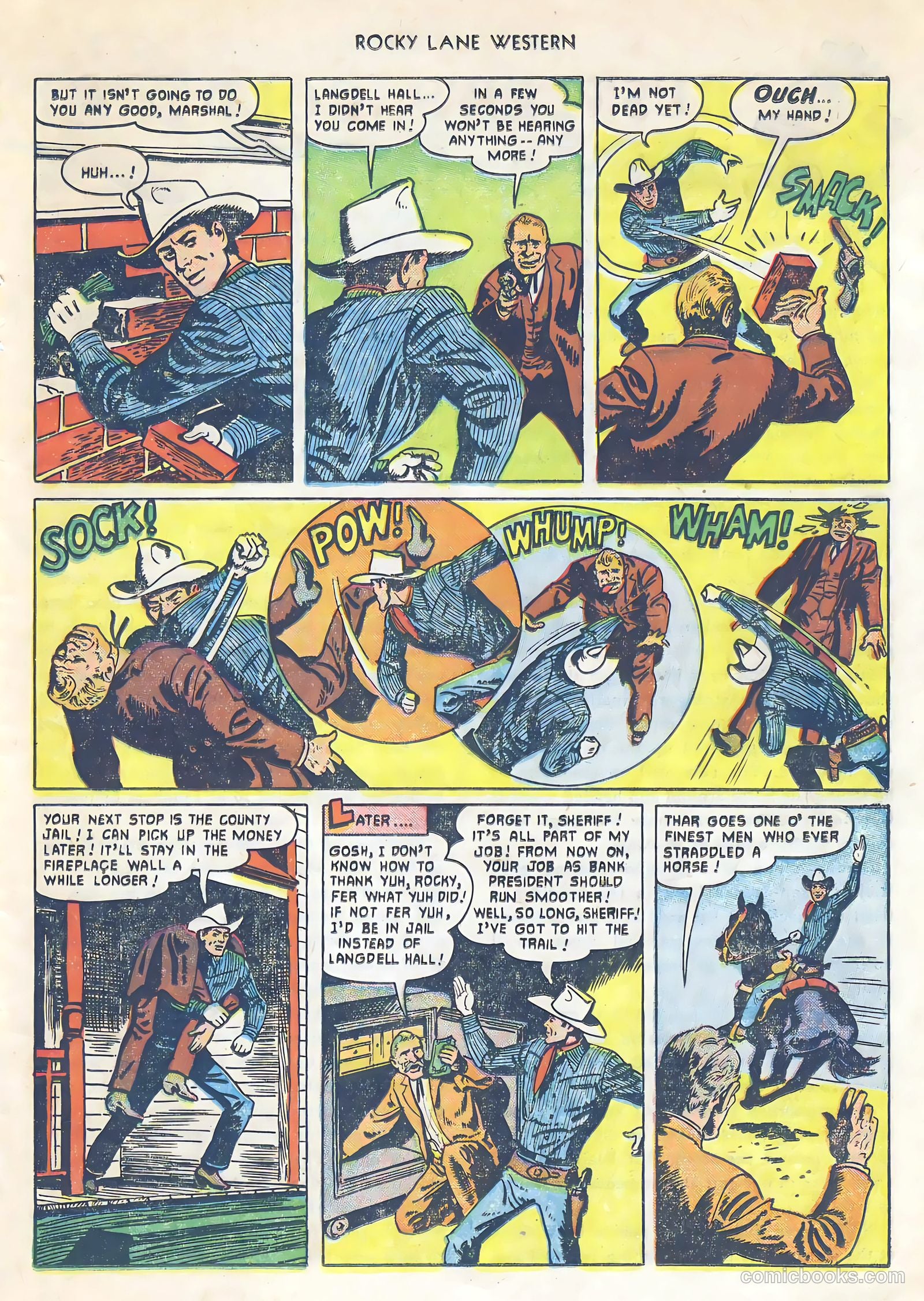 Rocky Lane Western #34 (1952) — page 20 of 33