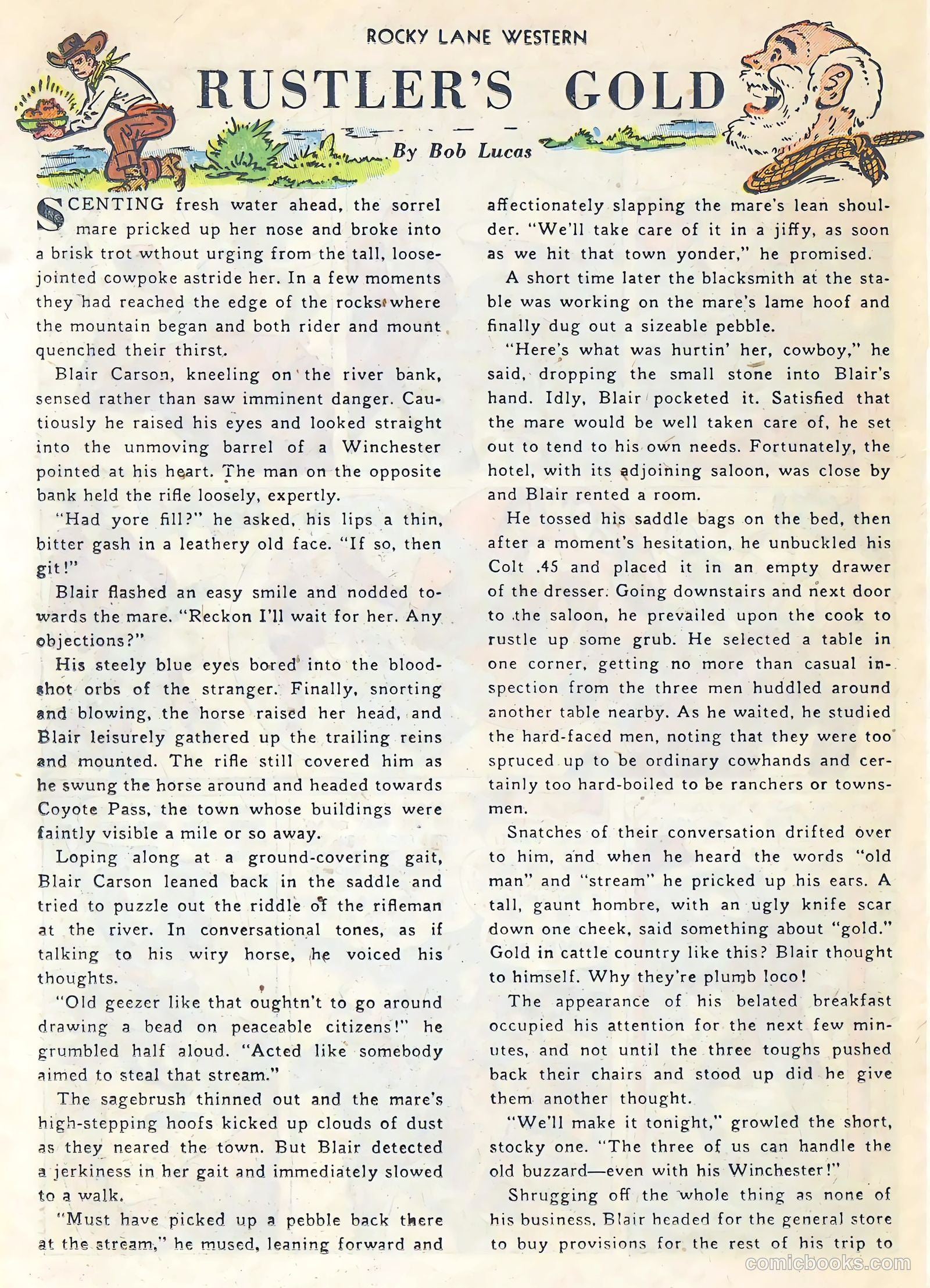Rocky Lane Western #34 (1952) — page 21 of 33