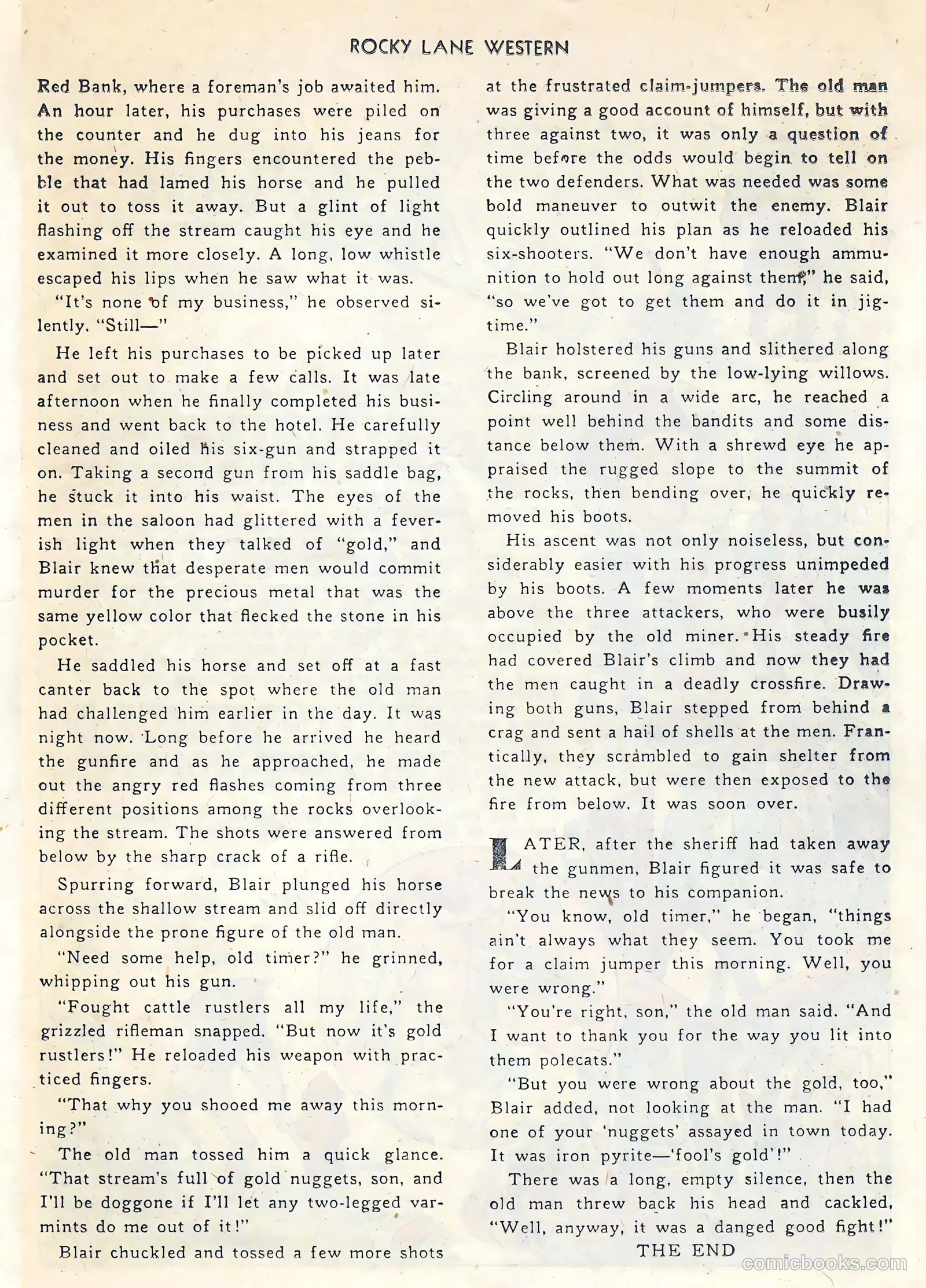 Rocky Lane Western #34 (1952) — page 22 of 33