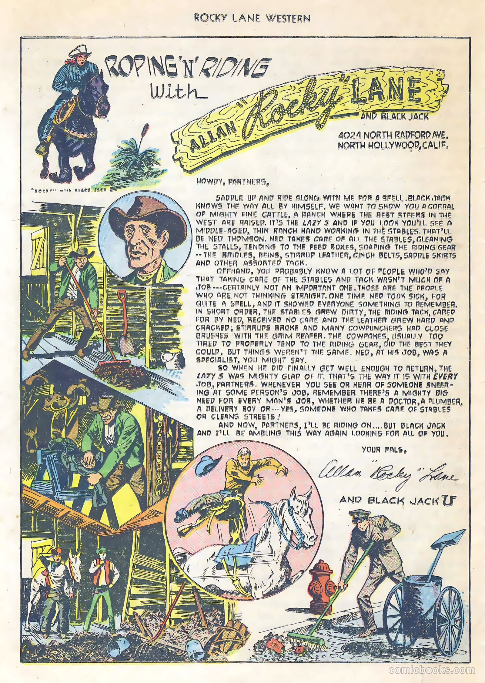Rocky Lane Western #34 (1952) — page 23 of 33