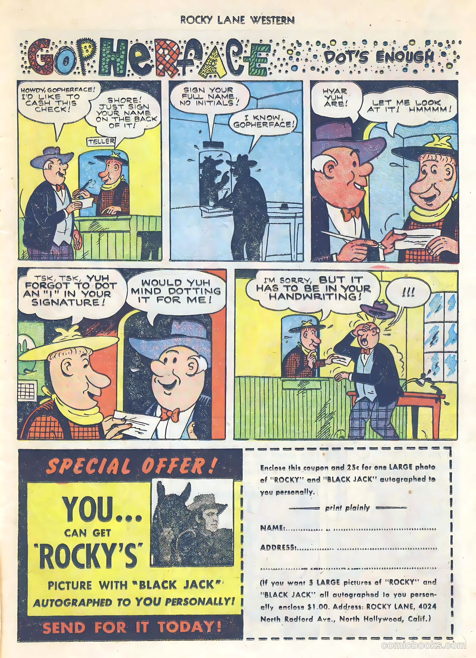 Rocky Lane Western #34 (1952) — page 24 of 33