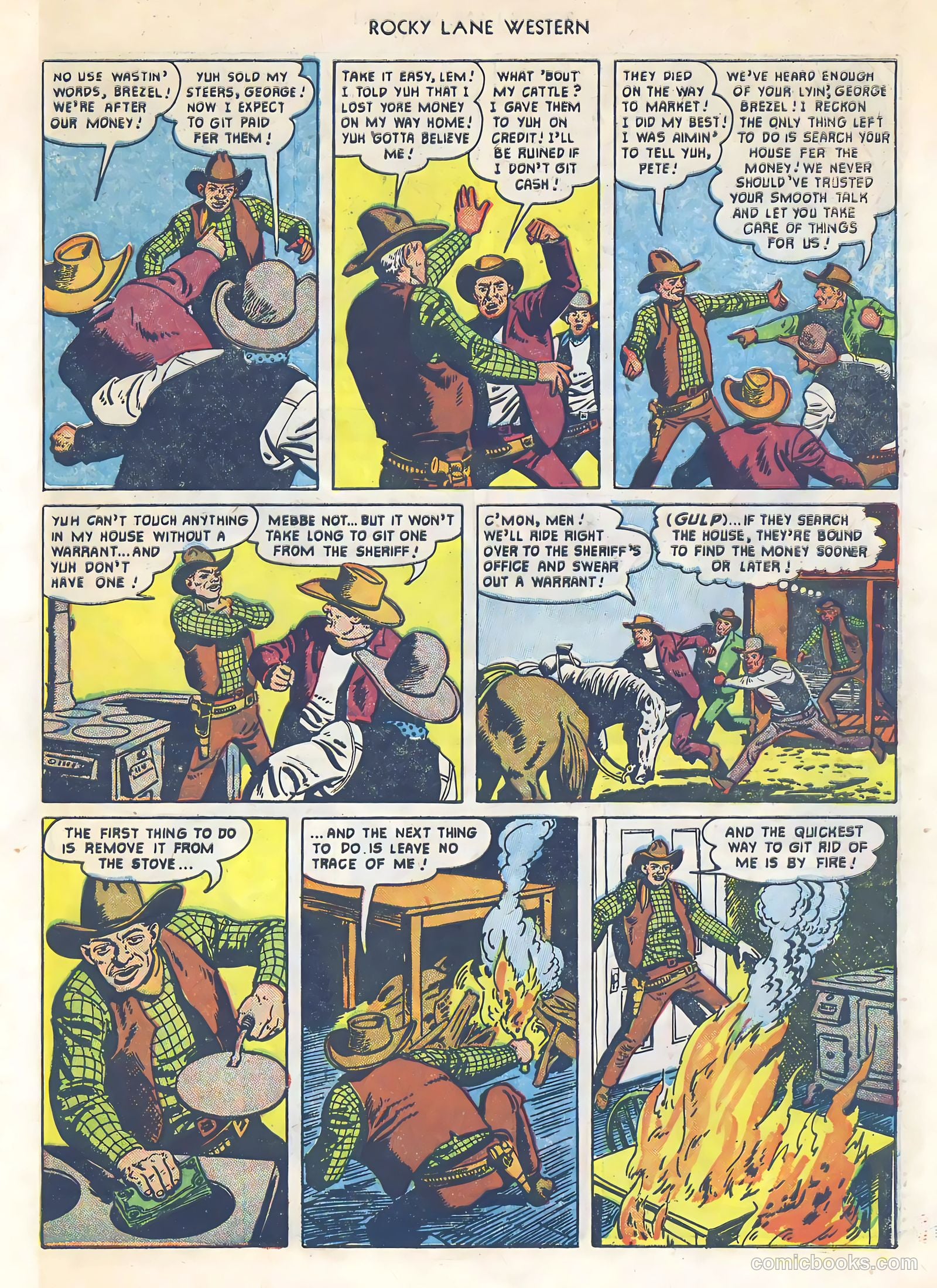 Rocky Lane Western #34 (1952) — page 26 of 33