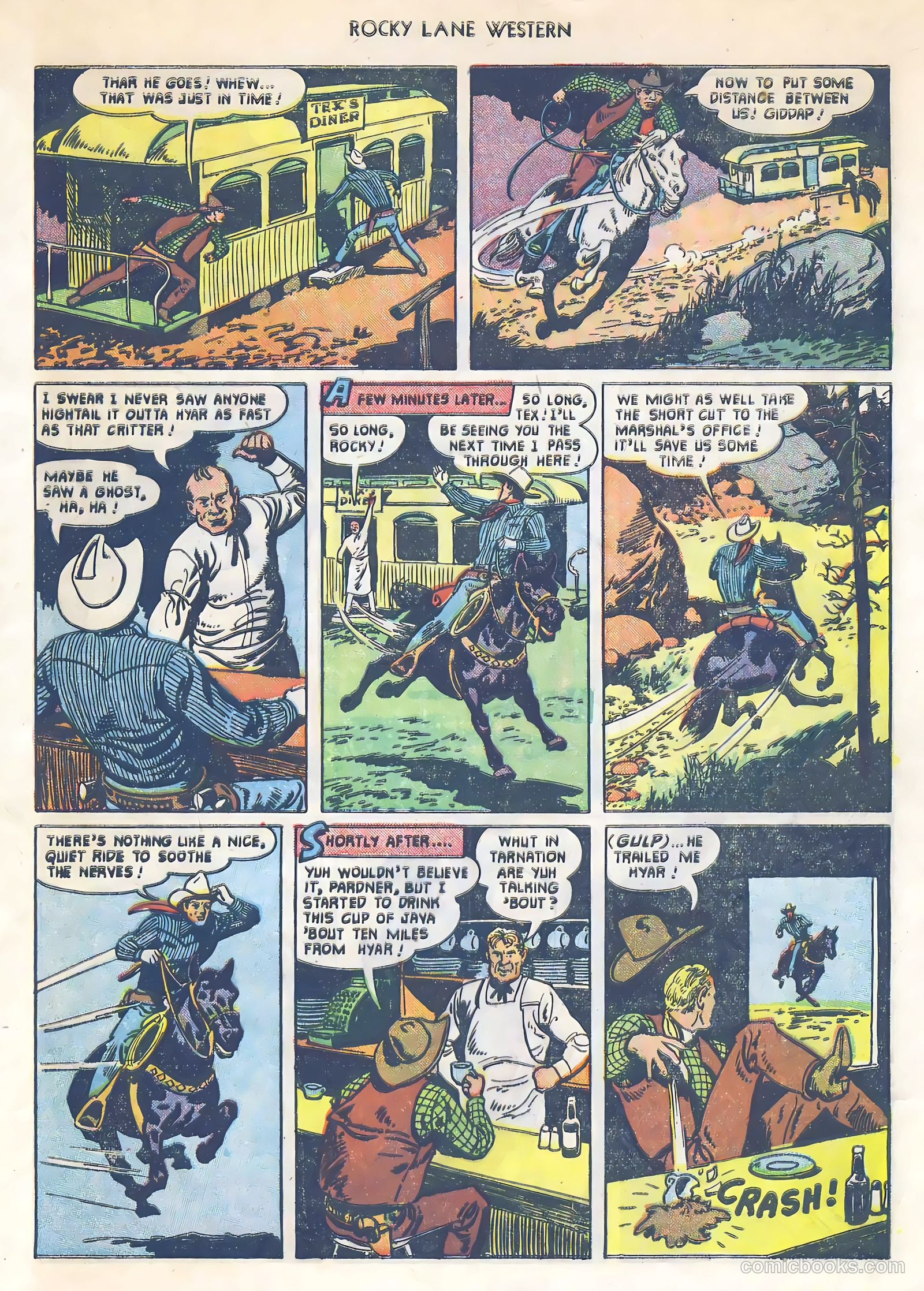 Rocky Lane Western #34 (1952) — page 28 of 33