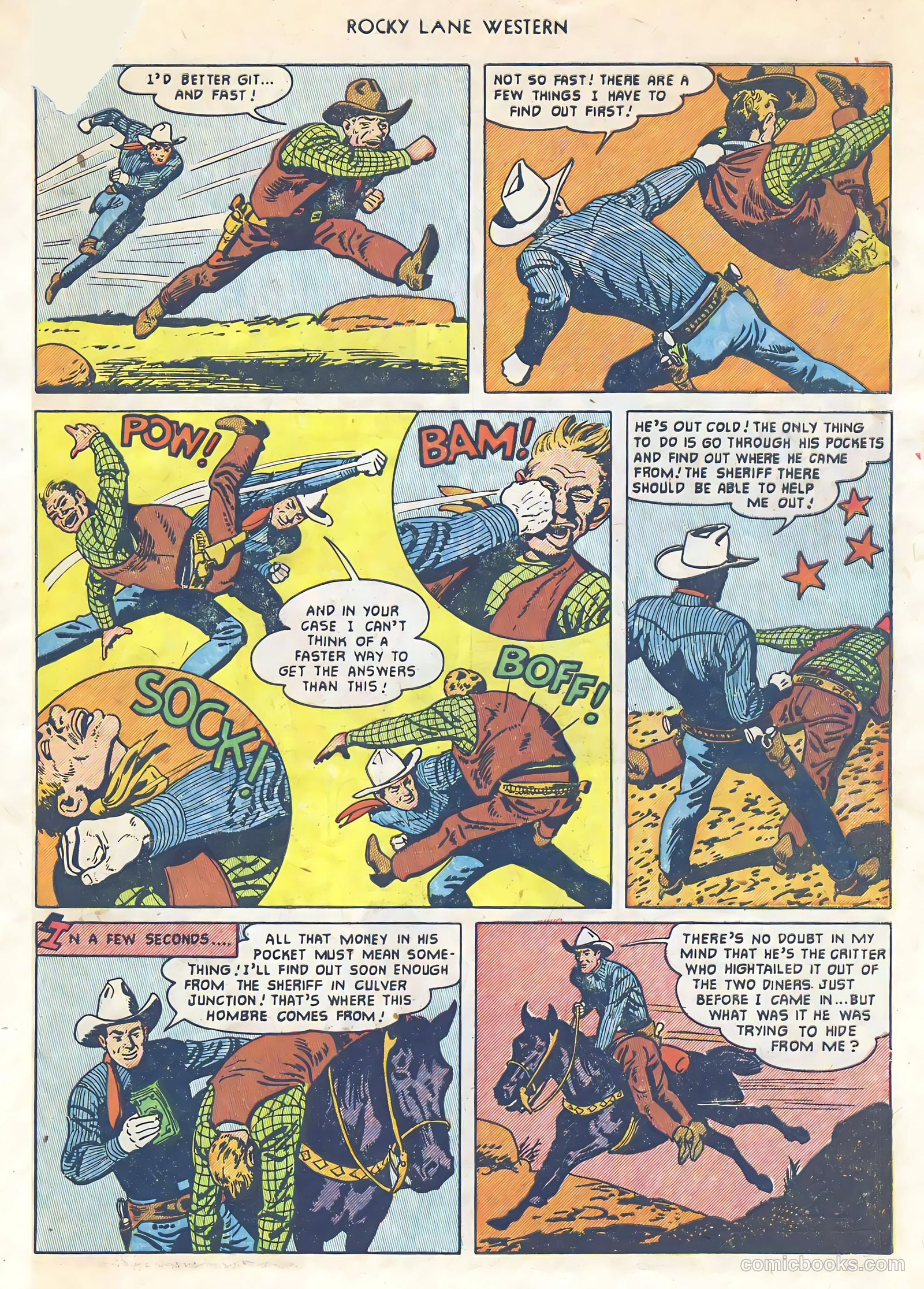 Rocky Lane Western #34 (1952) — page 30 of 33