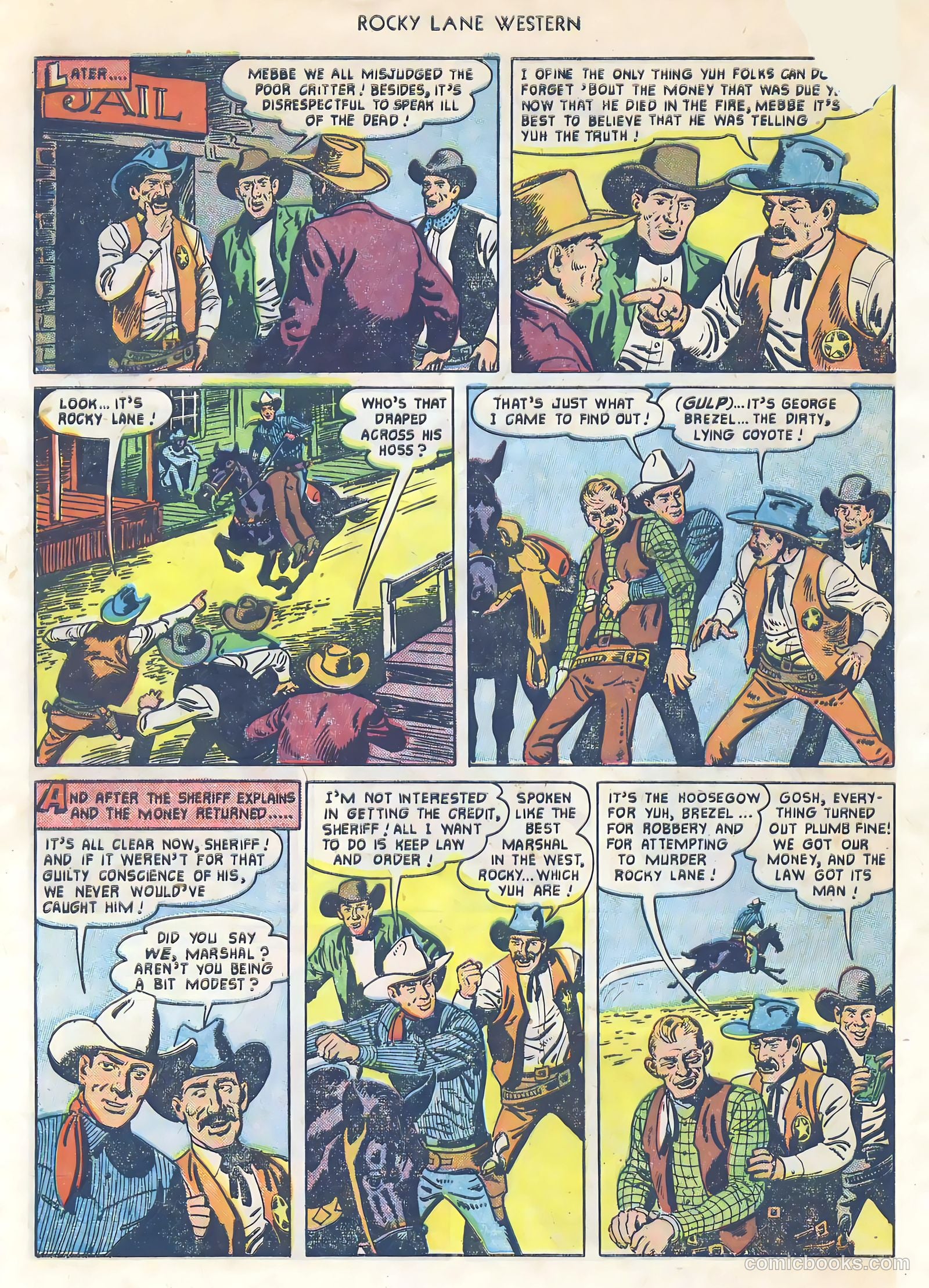 Rocky Lane Western #34 (1952) — page 31 of 33