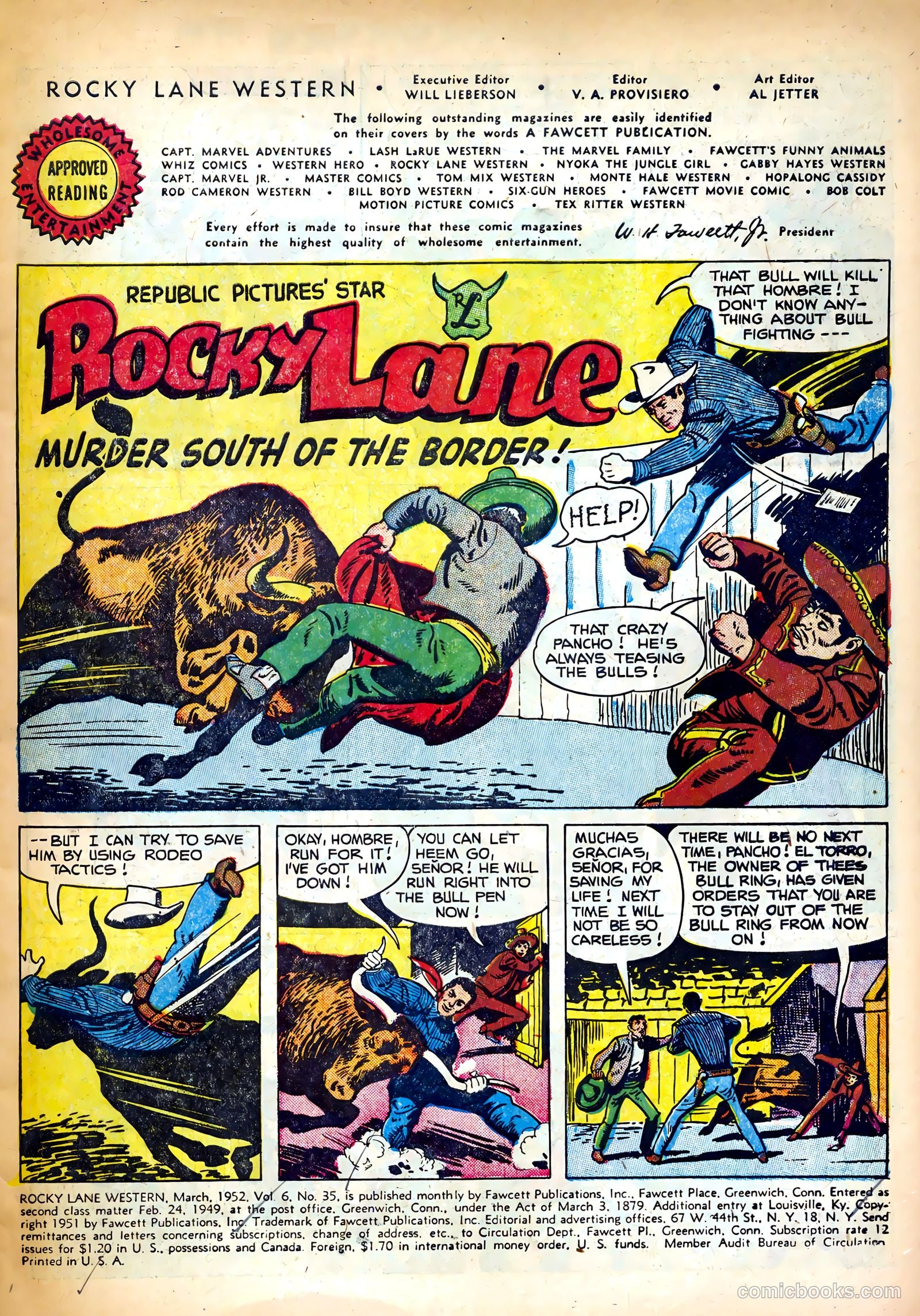 Rocky Lane Western #35 (1952) — page 3 of 36