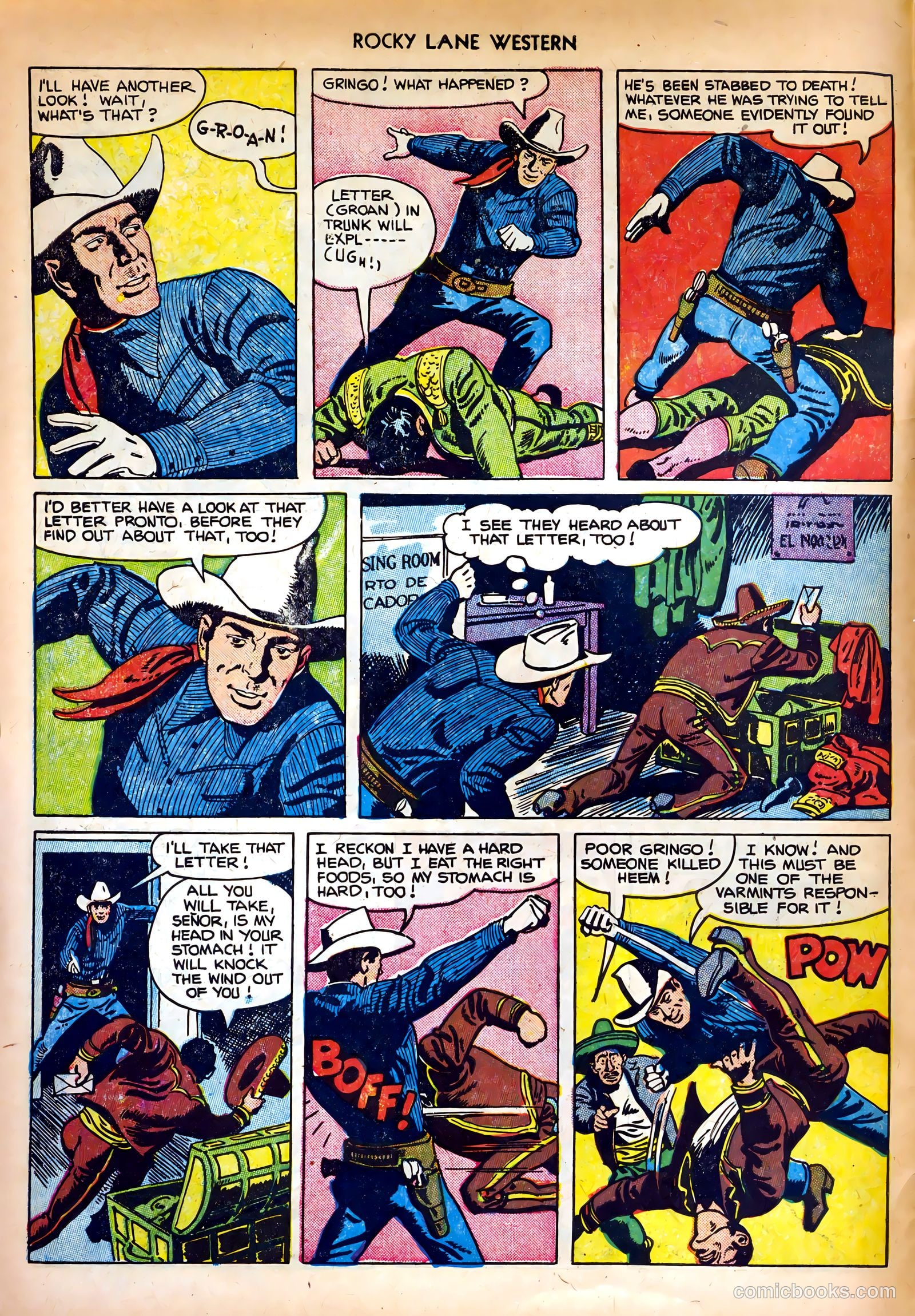 Rocky Lane Western #35 (1952) — page 6 of 36