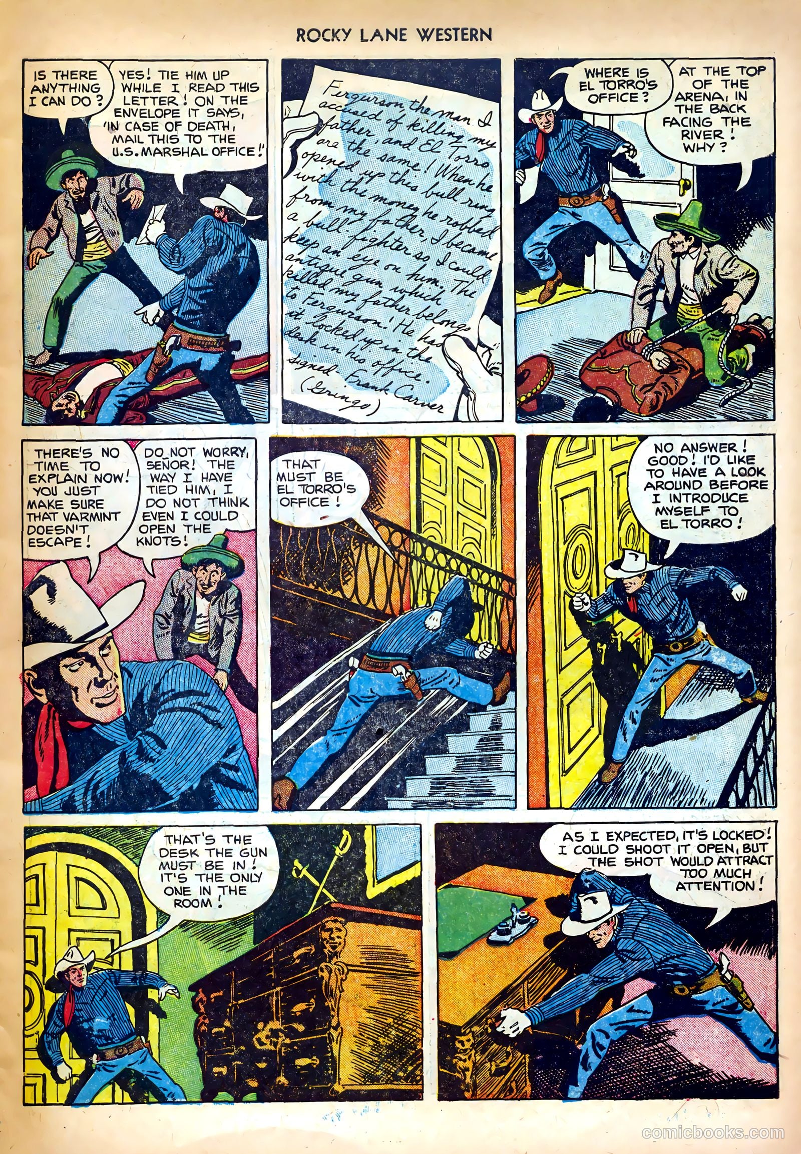 Rocky Lane Western #35 (1952) — page 7 of 36
