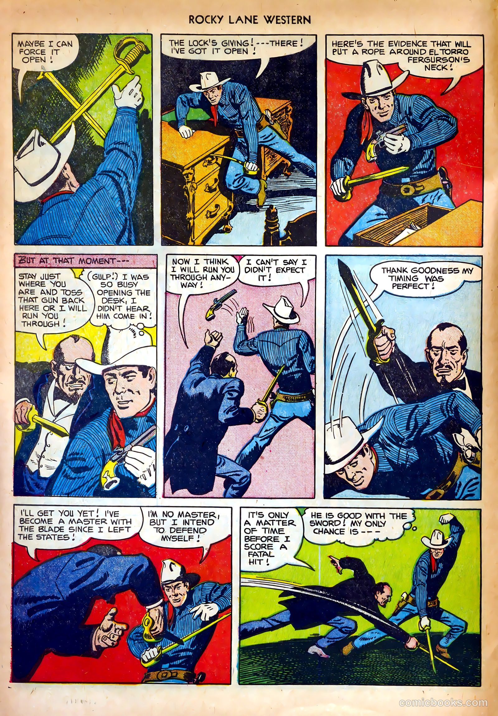 Rocky Lane Western #35 (1952) — page 8 of 36