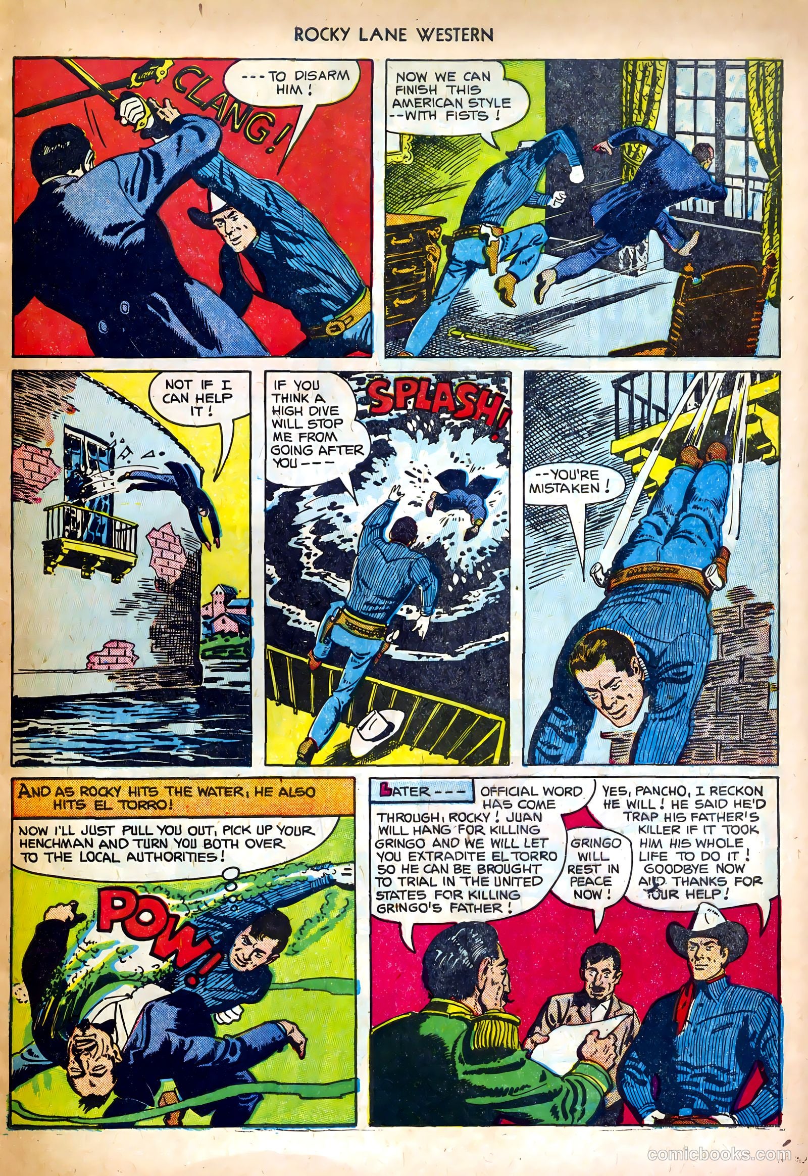 Rocky Lane Western #35 (1952) — page 9 of 36