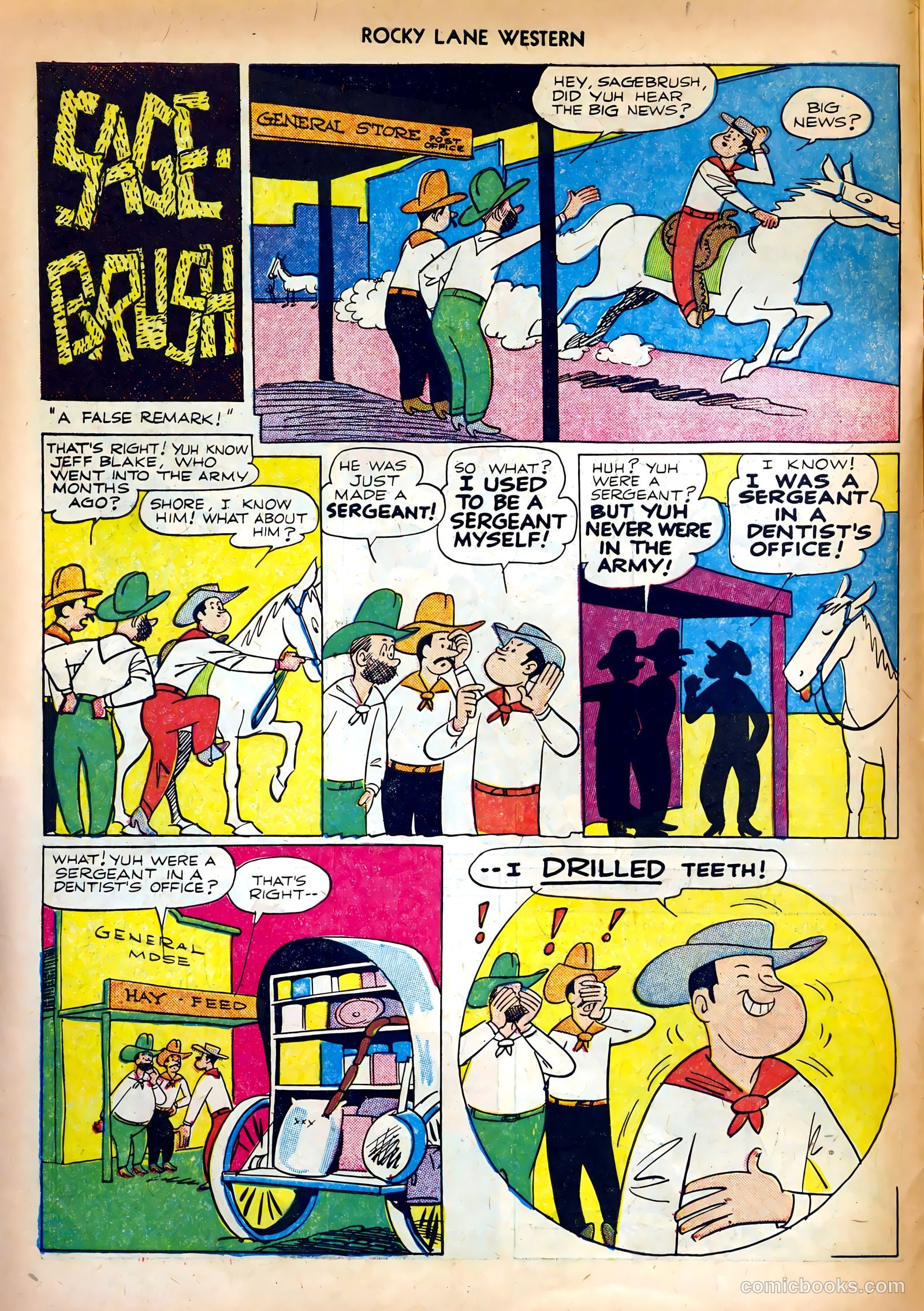 Rocky Lane Western #35 (1952) — page 10 of 36