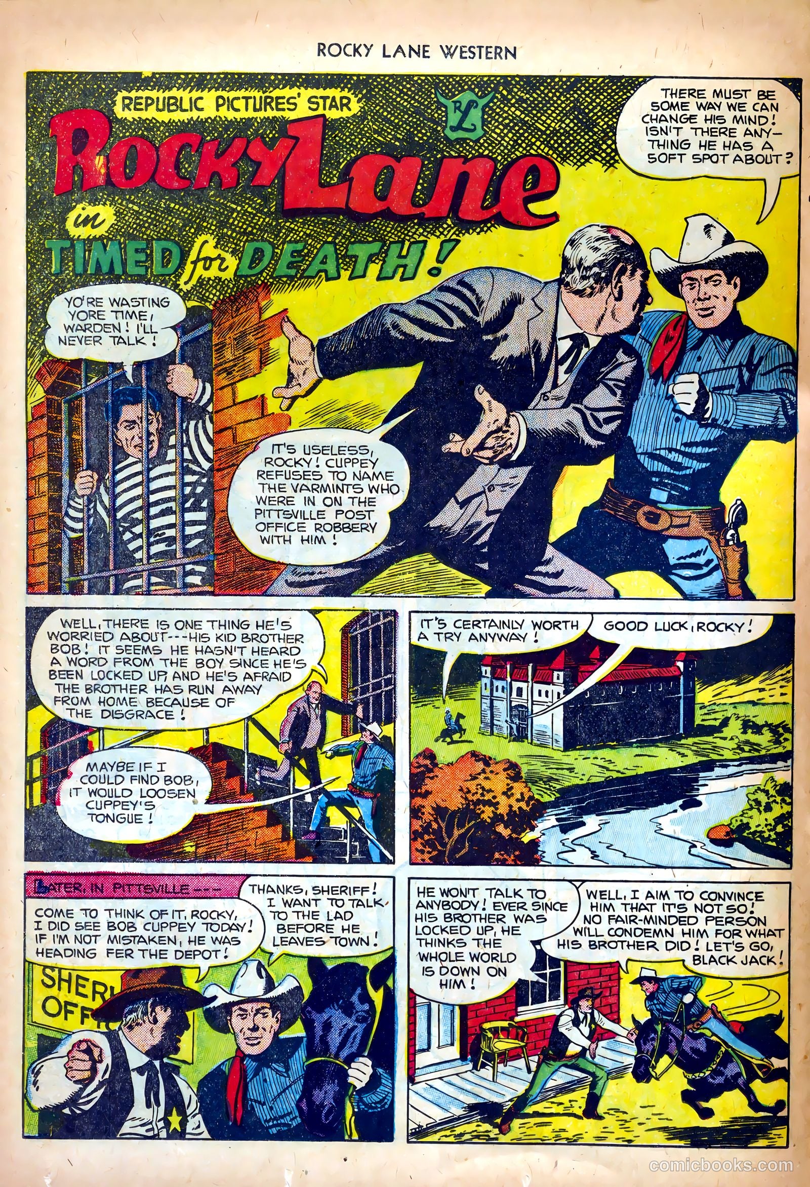 Rocky Lane Western #35 (1952) — page 16 of 36