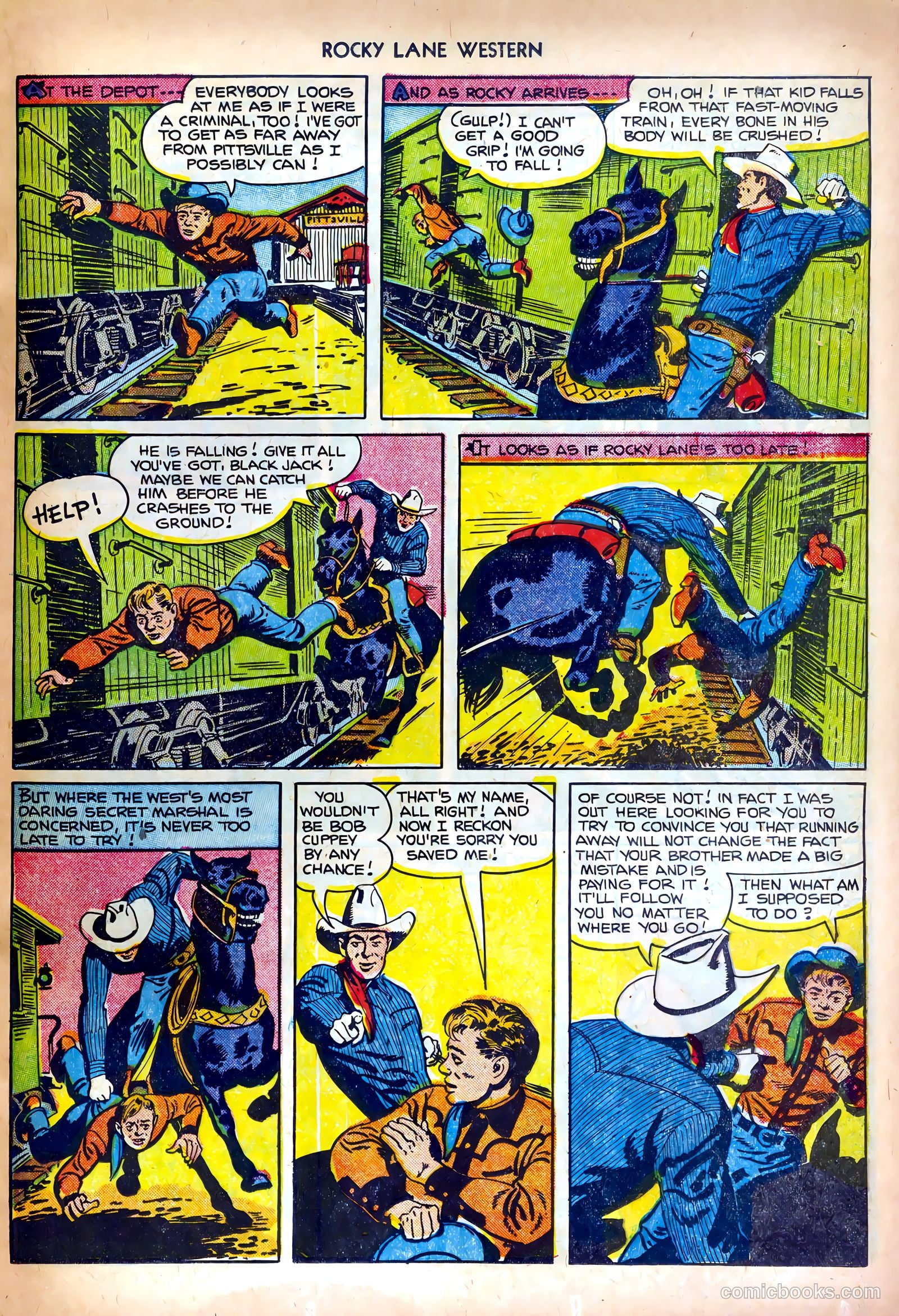 Rocky Lane Western #35 (1952) — page 17 of 36