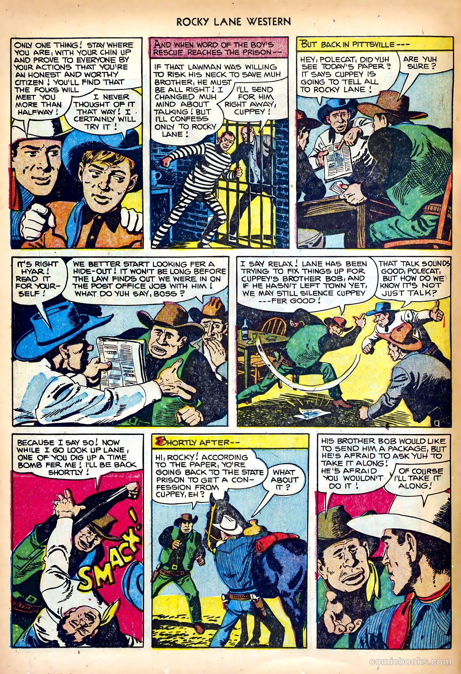 Rocky Lane Western #35 (1952) — page 18 of 36
