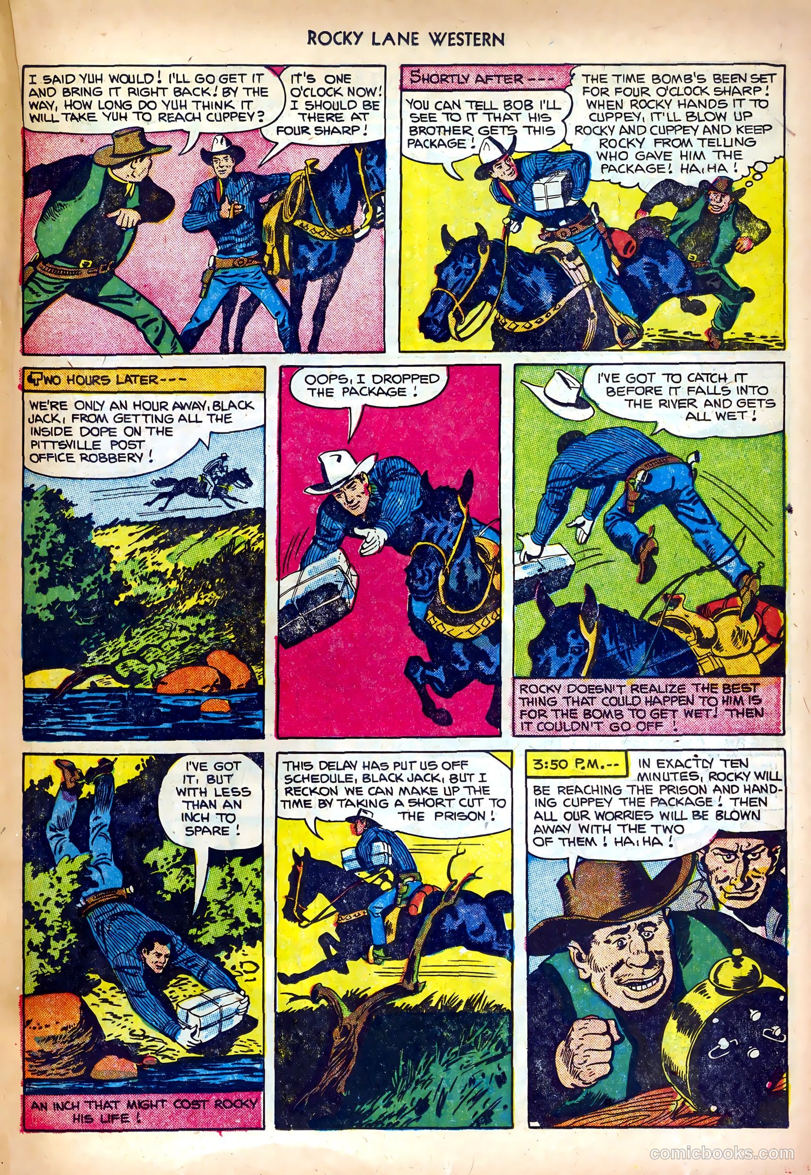 Rocky Lane Western #35 (1952) — page 19 of 36