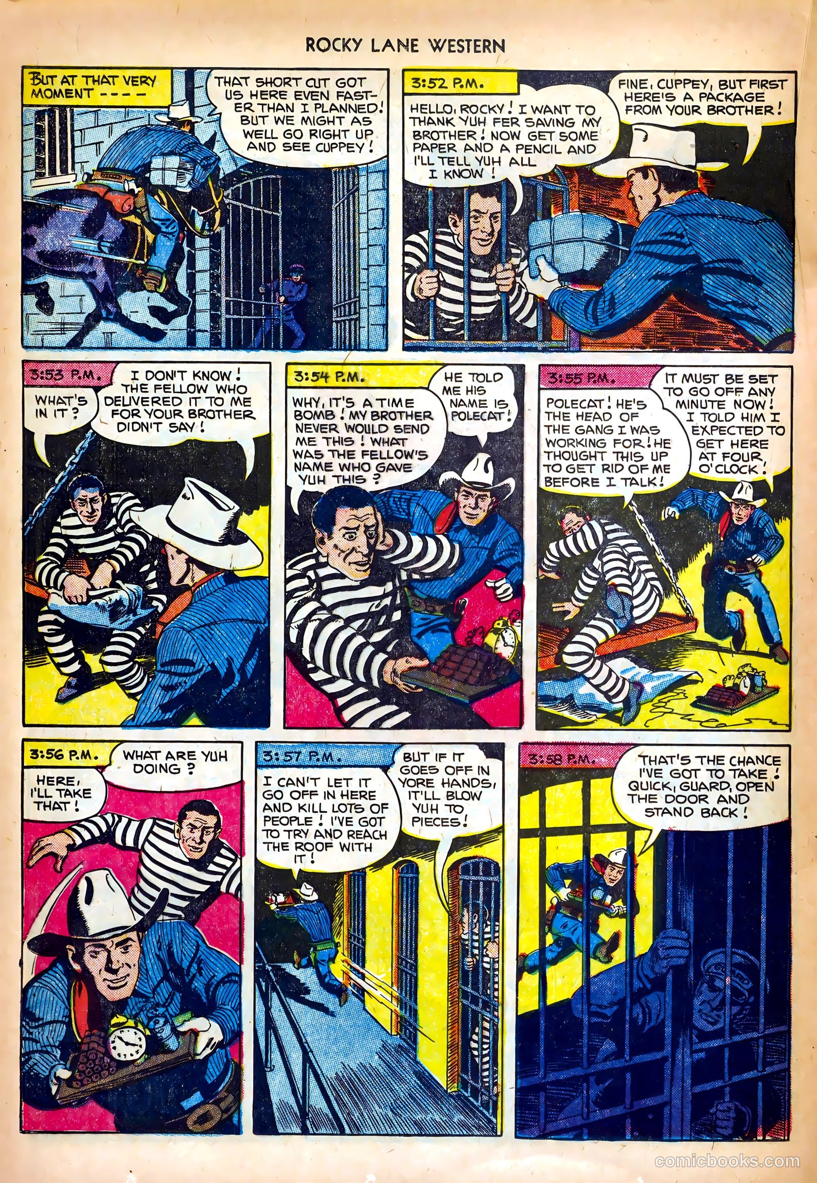 Rocky Lane Western #35 (1952) — page 20 of 36